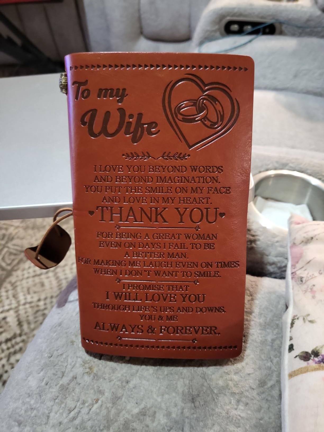 Giftrry Wife Leather Journal customer photo 1