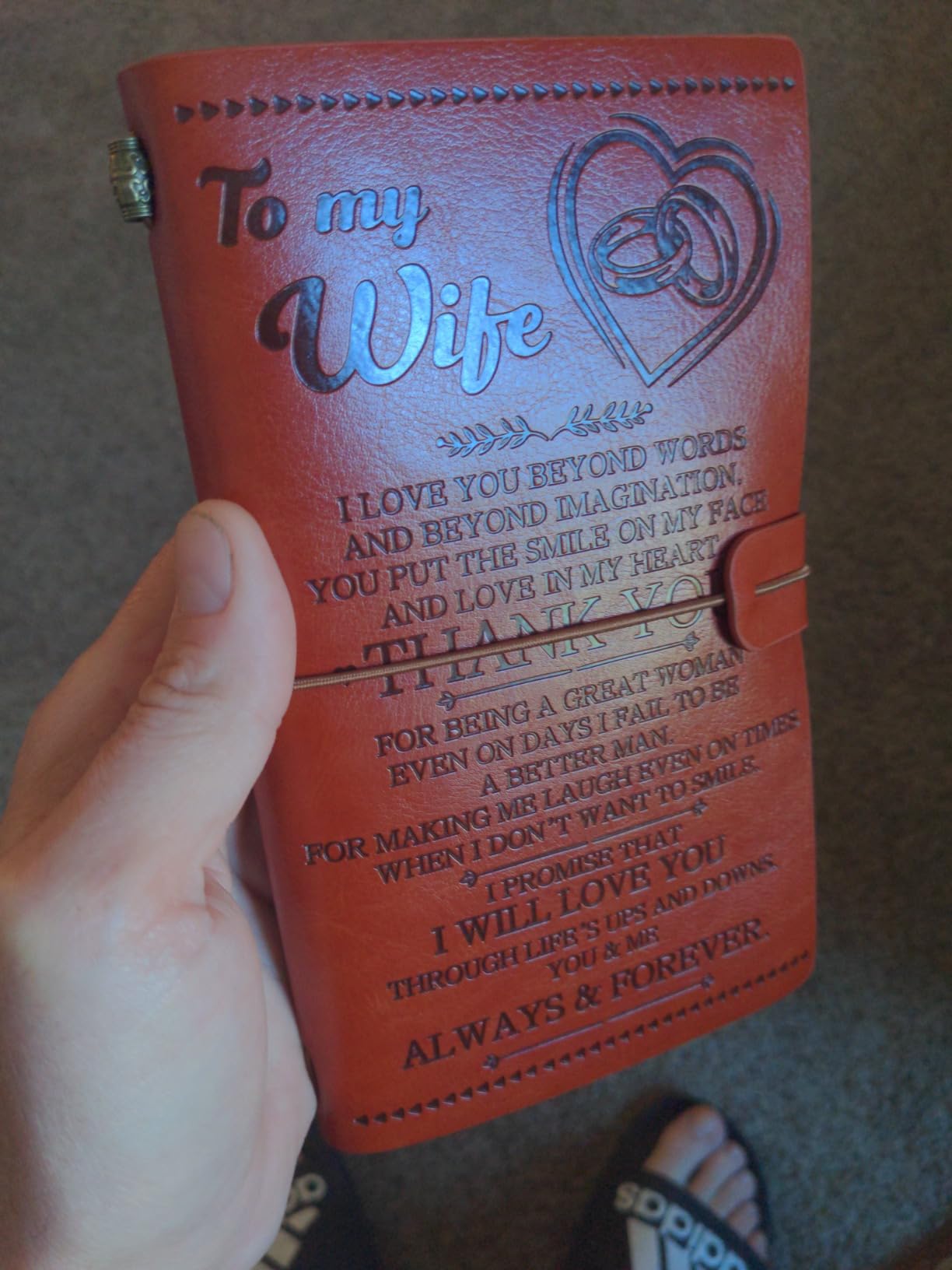 Giftrry Wife Leather Journal customer photo 2