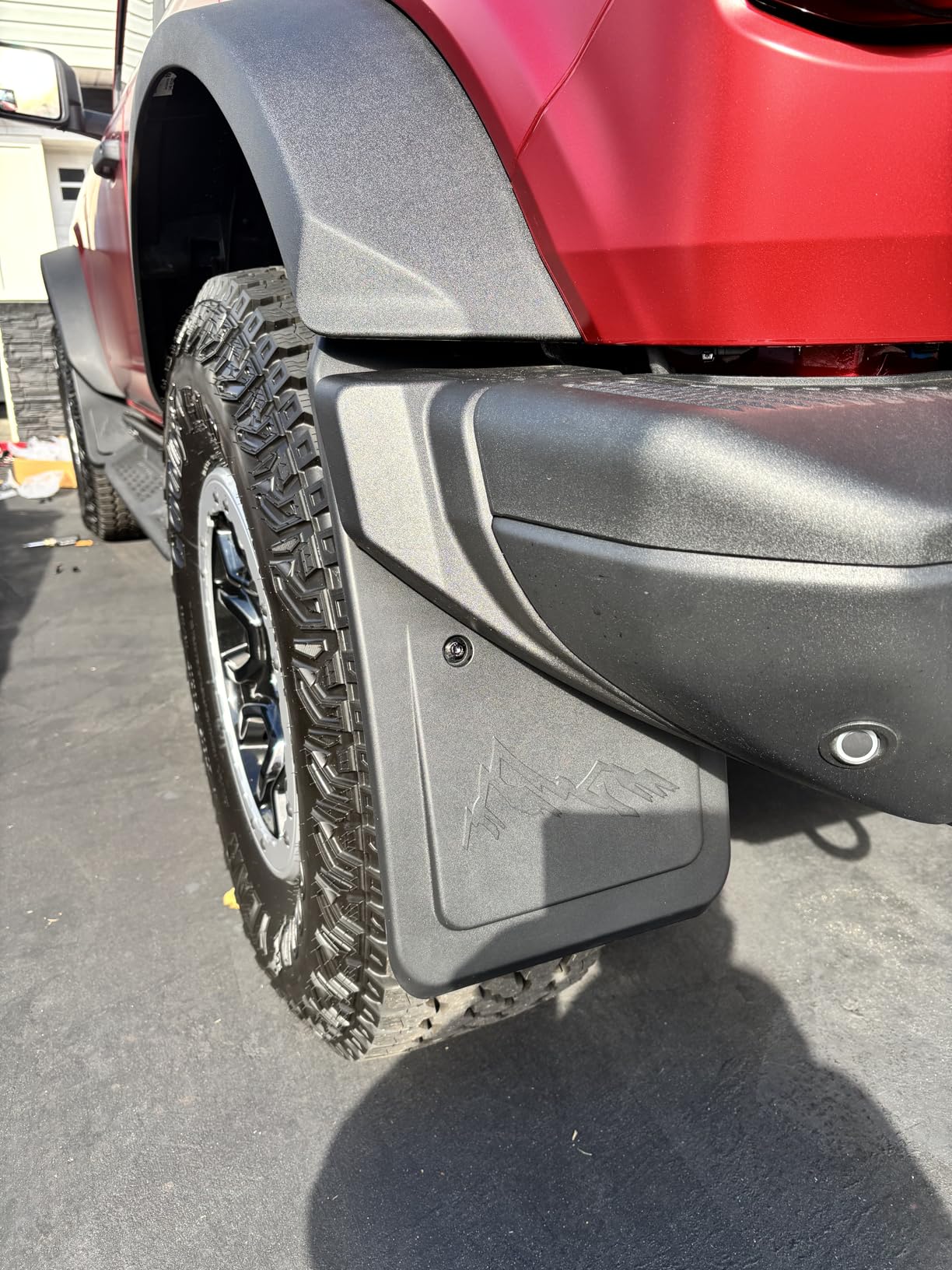 Mabett Mud Flaps for 2021-2026 Ford Bronco Accessories 2/4-Door | No-Drill, Stainless Hardware with All-Weather Thermoplastic, 4-Piece customer photo 2