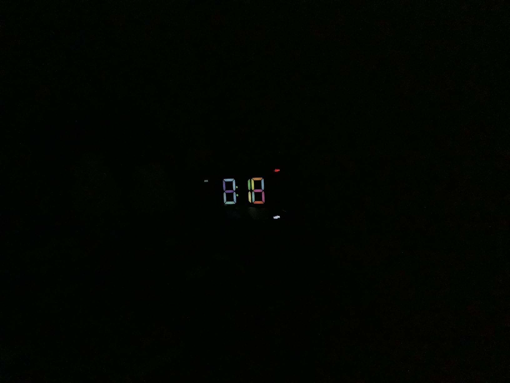 GOLOZA Projection Alarm Clock, Digital Clock with Modern Curved Design customer photo 1