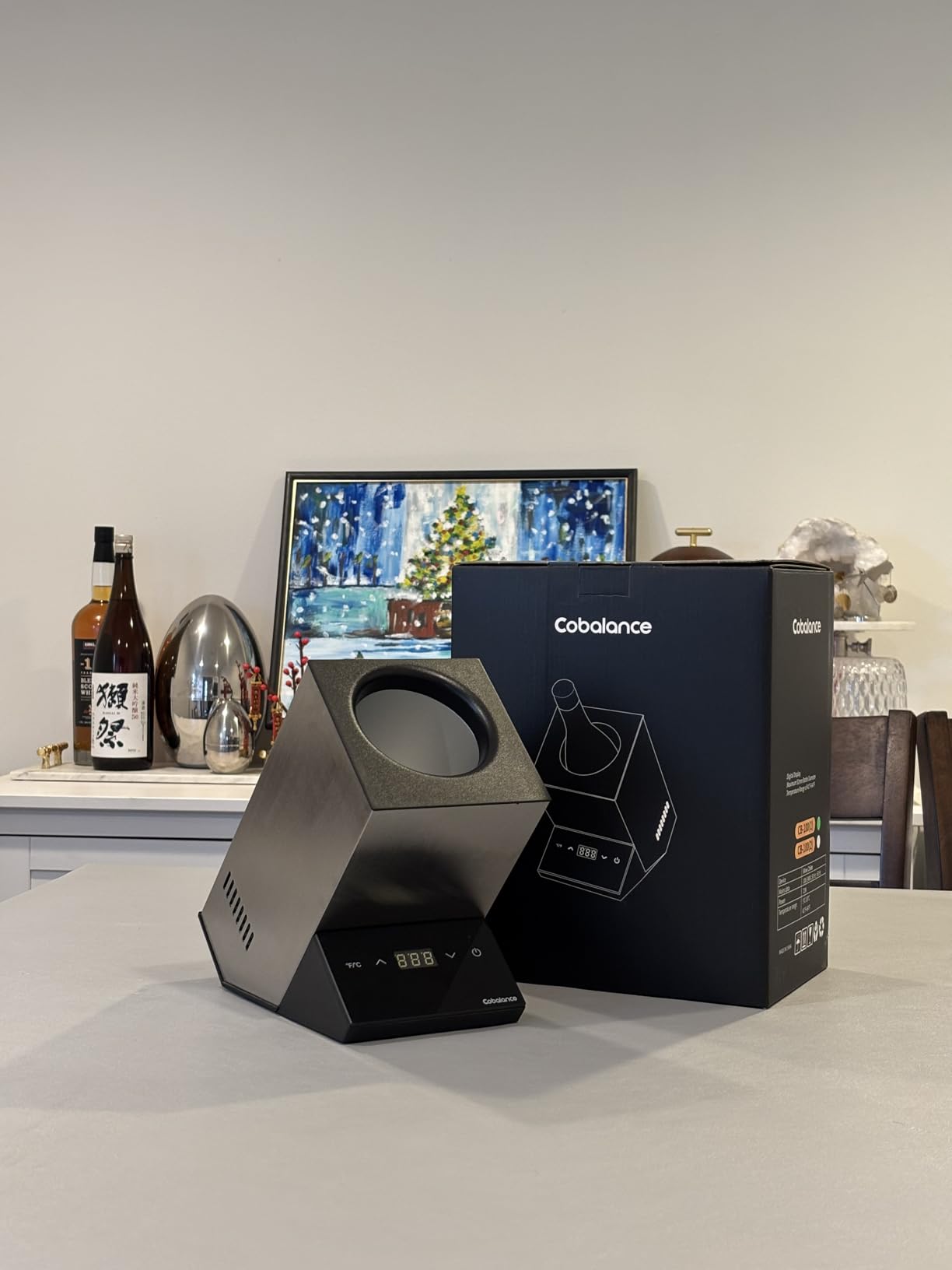 Cobalance Wine Chiller Electric, Single Bottle Cooler for 750ml Wine or Some Champagne, Portable Coolers Keep Cold Up to 24h, Personalized Chillers at Party, Gift for Wine Lover customer photo 2
