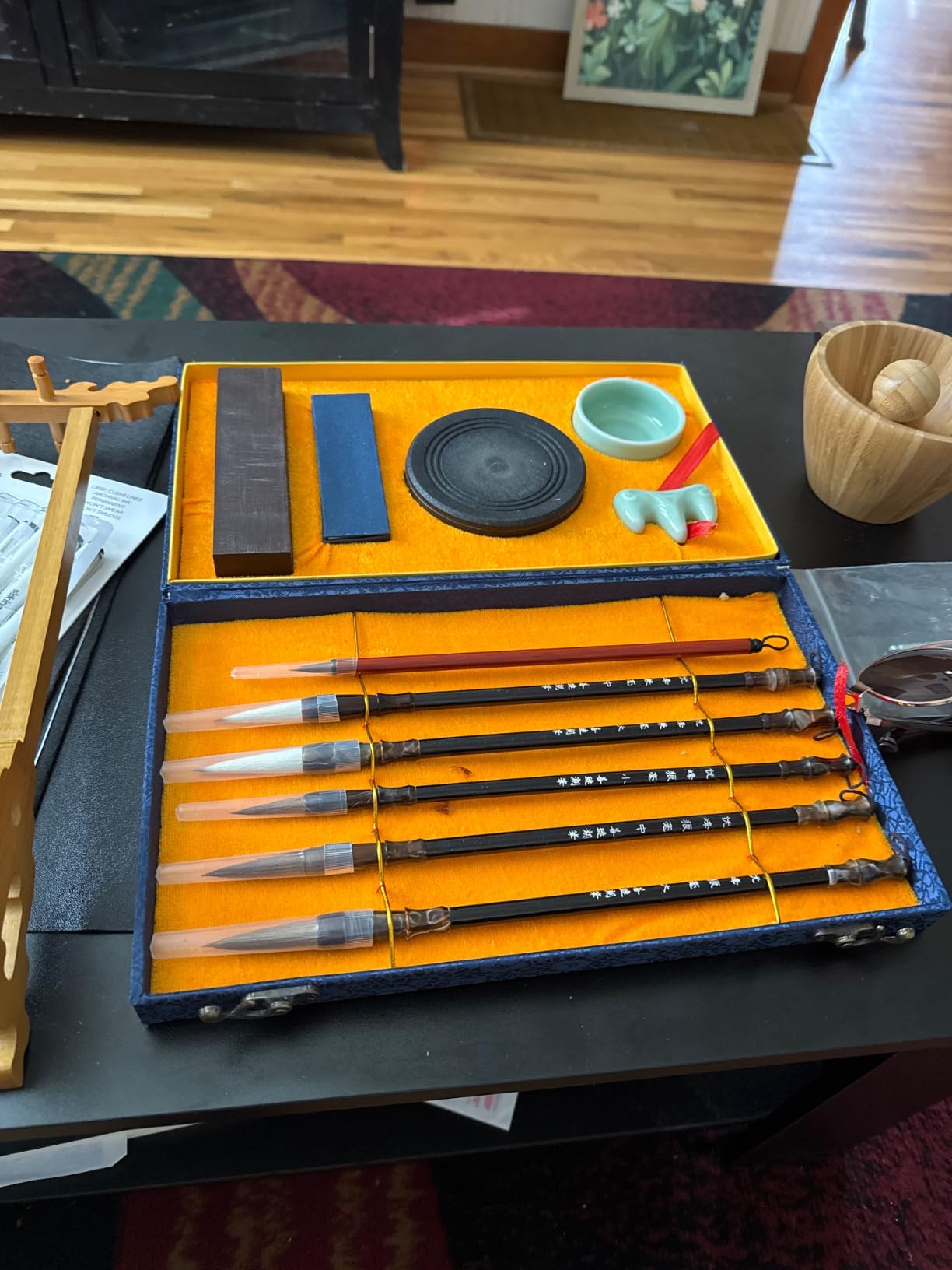 Sabary 14 Pcs Chinese Calligraphy Brush Gift Set with Water Writing Cloth customer photo 2