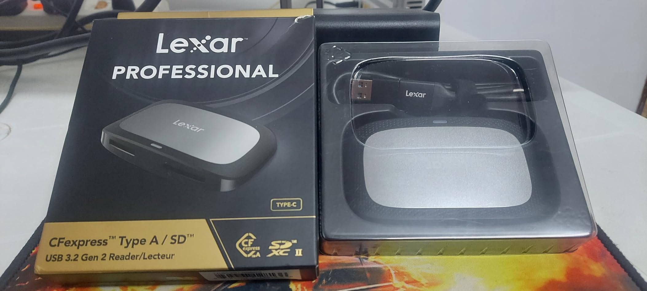 Lexar CFexpress Type A/SD Card Reader, Up to 10Gbps, USB 3.2 Gen 2 | Designed for CFexpress Type A & SD Cards, Dual-slot Simultaneous Offload, Compact, Includes USB-C/A Cable, LRW530U-RNBNG customer photo 2