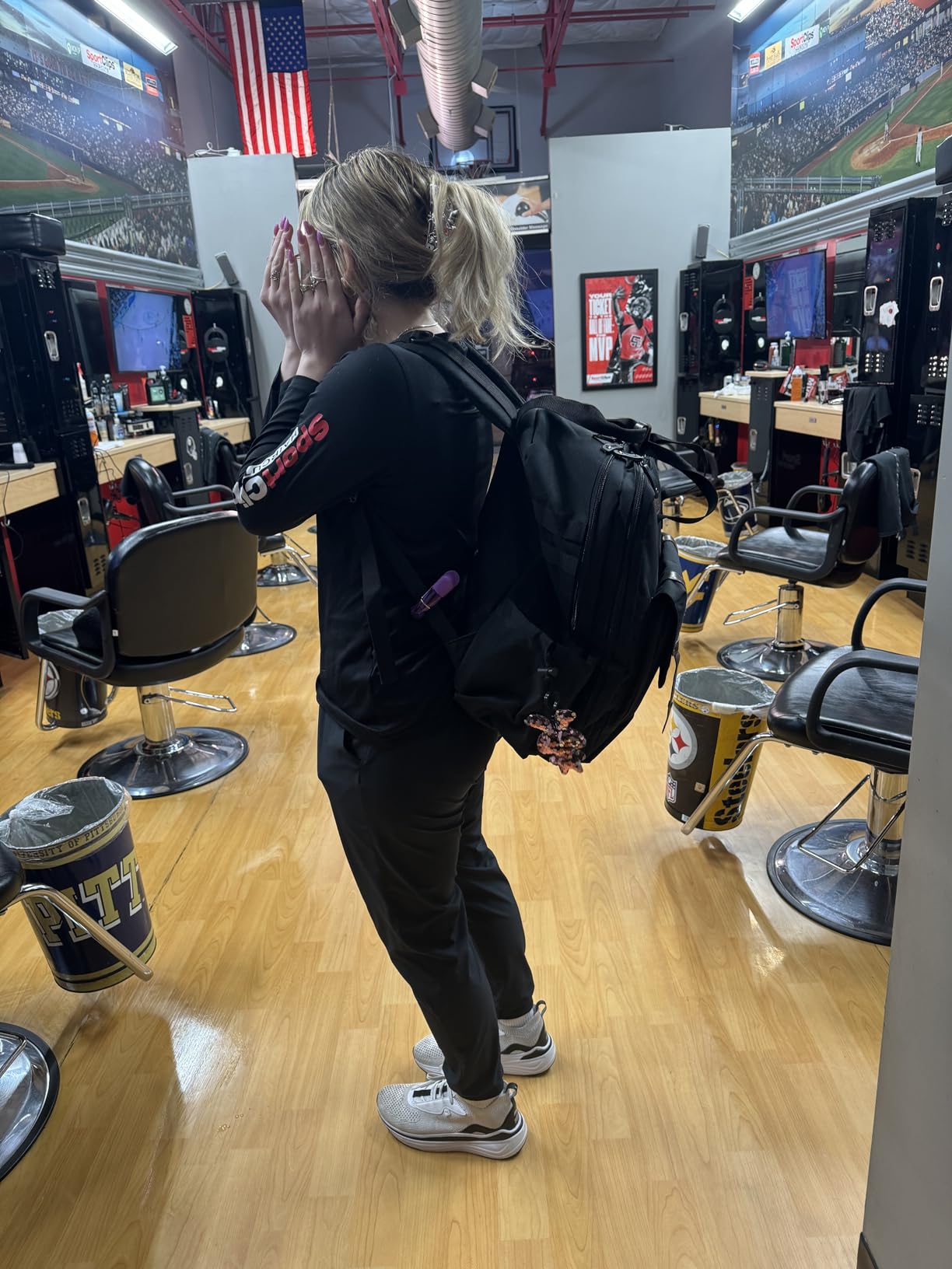 BAFASO Large Capacity Barber Case, Travel Hairdresser Bag, Black | Holds Various Hair Cutting Tools customer photo 2