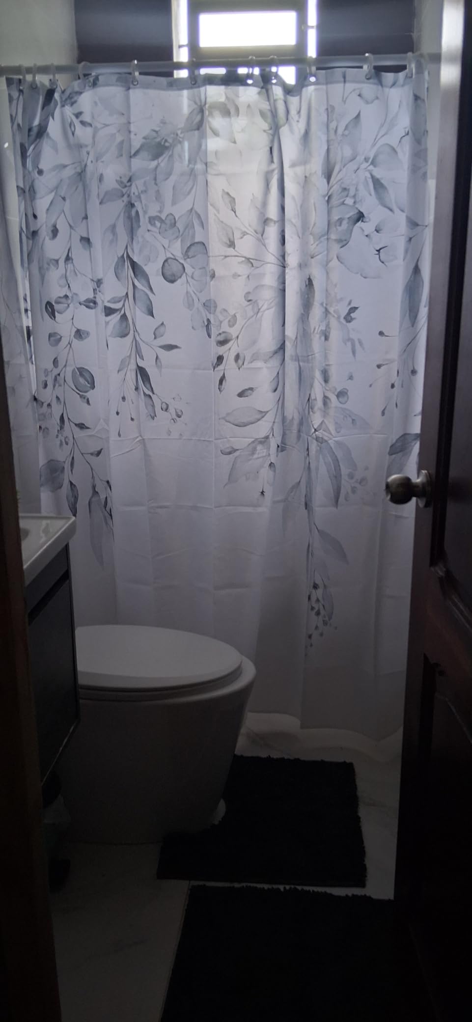 Gibelle Sage Green Eucalyptus Shower Curtain, Floral Print, 72x72 | Watercolor Plant Leaves Floral Print, Waterproof Fabric Bathroom Decor, Machine Washable, Rustproof Grommets customer photo 2