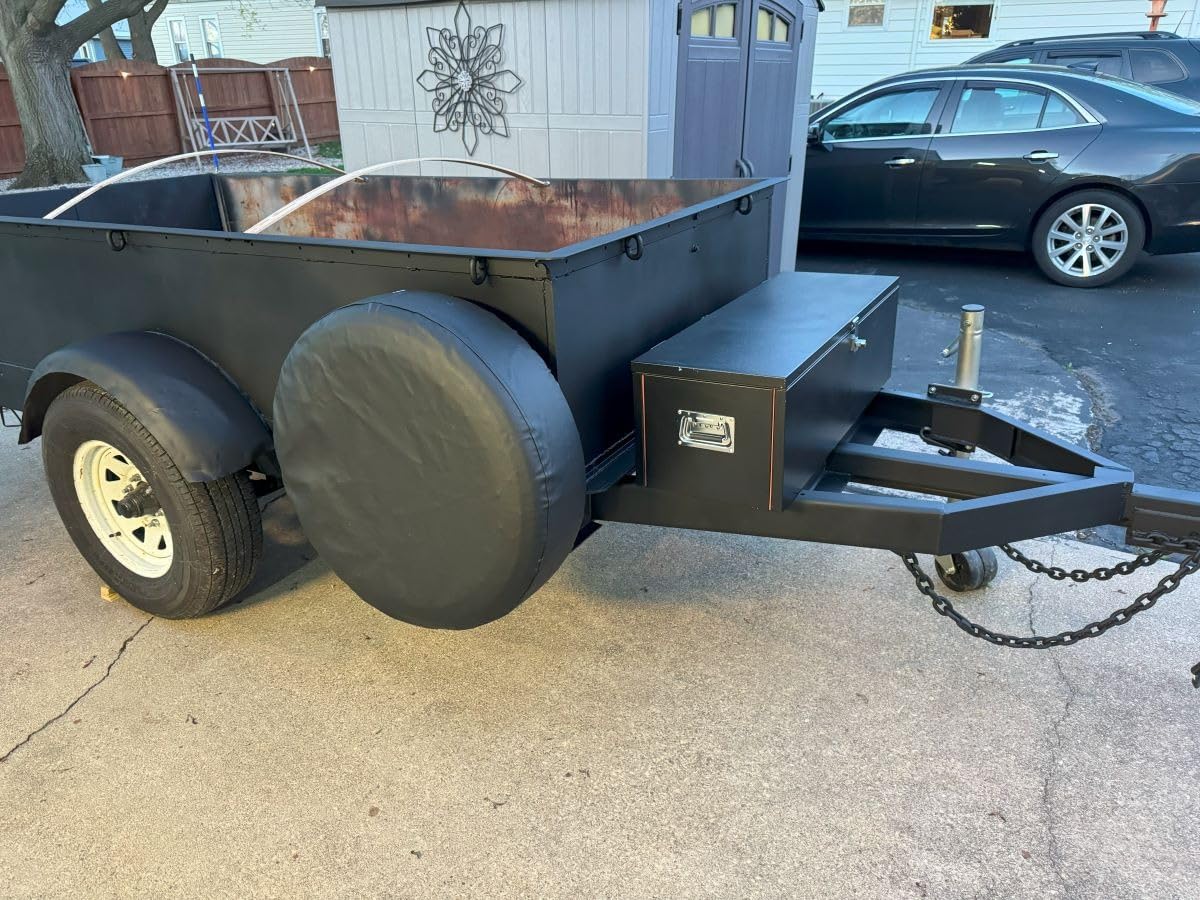 Trailer Spare Tire Mount for Utility, Spare Tire Carrier, Heavy Duty Holds up to 160 Lbs, Fits 4 & 5 & 6 Lugs Wheels on 4
