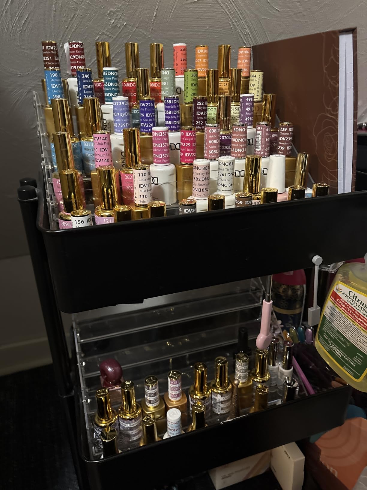 Acrylic Nail Polish Organizer Rack, 6 Tier Holder Stand, Paint Rack Gel Nail Polish Shelf Display, Sunglass Organizer, Essential Oils Storage Shelf, Holds Up to 72 Bottles customer photo 1