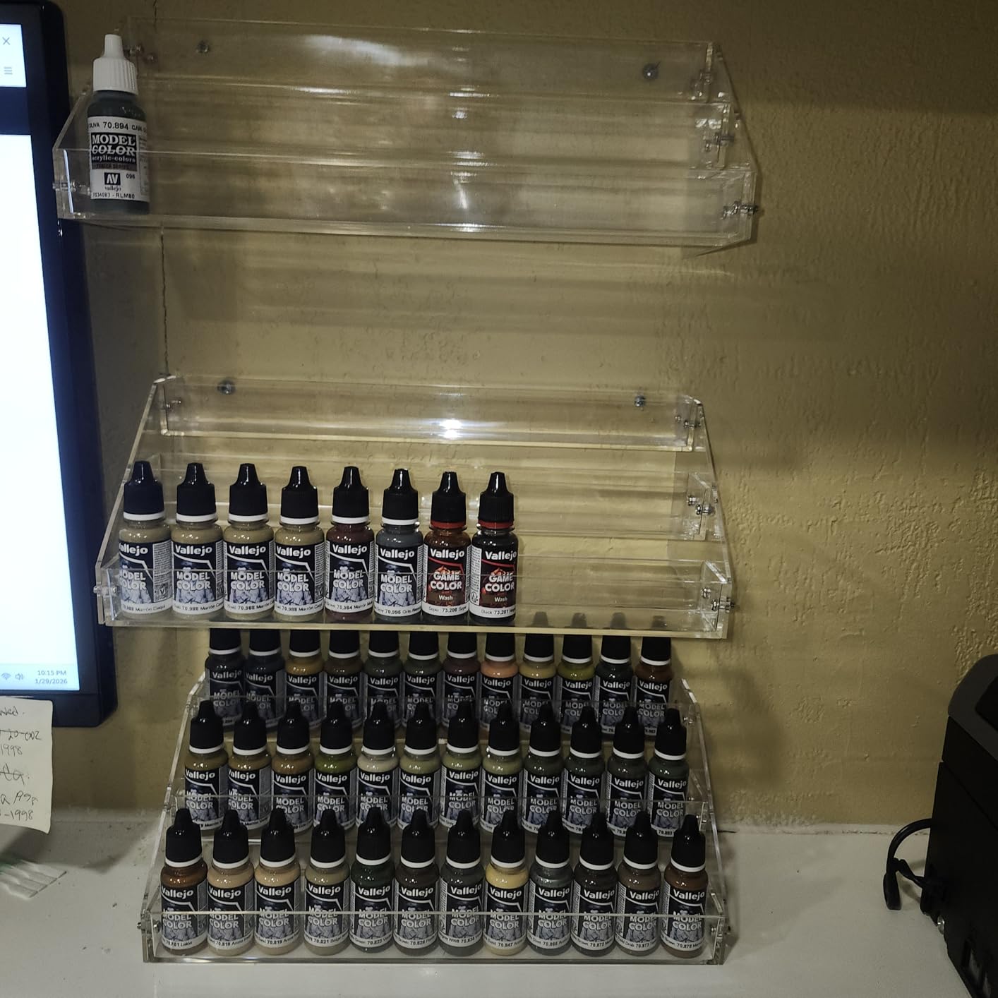 Acrylic Nail Polish Organizer Rack, 6 Tier Holder Stand, Paint Rack Gel Nail Polish Shelf Display, Sunglass Organizer, Essential Oils Storage Shelf, Holds Up to 72 Bottles customer photo 2