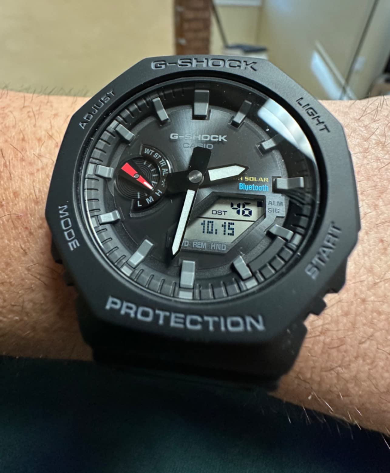 G-Shock Casio Analog-Digital Tough Solar Connected Black Watch | GAB2100-1A customer photo 2