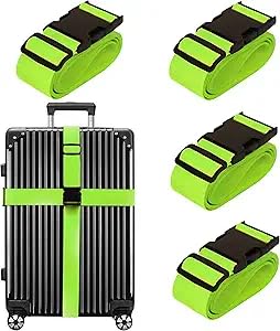 Chelmon Luggage Straps for Suitcases TSA Approved Travel Essentials 4 Pack customer photo 1