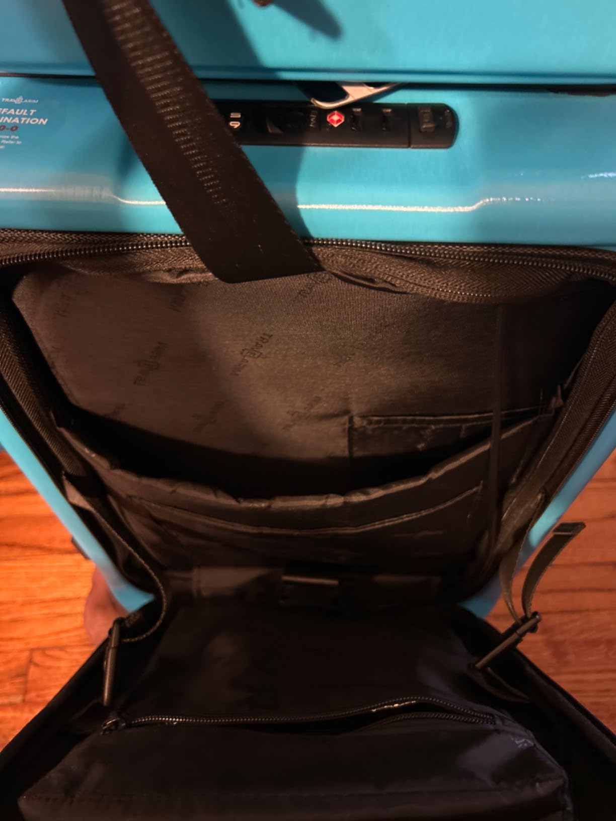TRAVELARIM 20 Inch Carry On Luggage 22x14x9 Airline Approved Suitcase | Expandable, Laptop Compartment, Durable Hard-shell, Scratch-Resistant, 360° Spinner Wheels, TSA Lock, Cosmetic Case, Teal customer photo 1