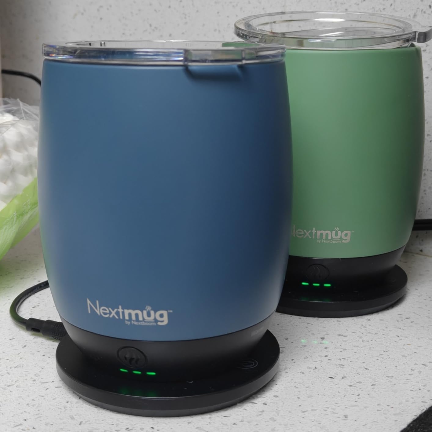 Nextmug - Temperature-Controlled, Self-Heating Coffee Mug | (Black - 14 oz.) - Long-Lasting Battery for Work & Study customer photo 1