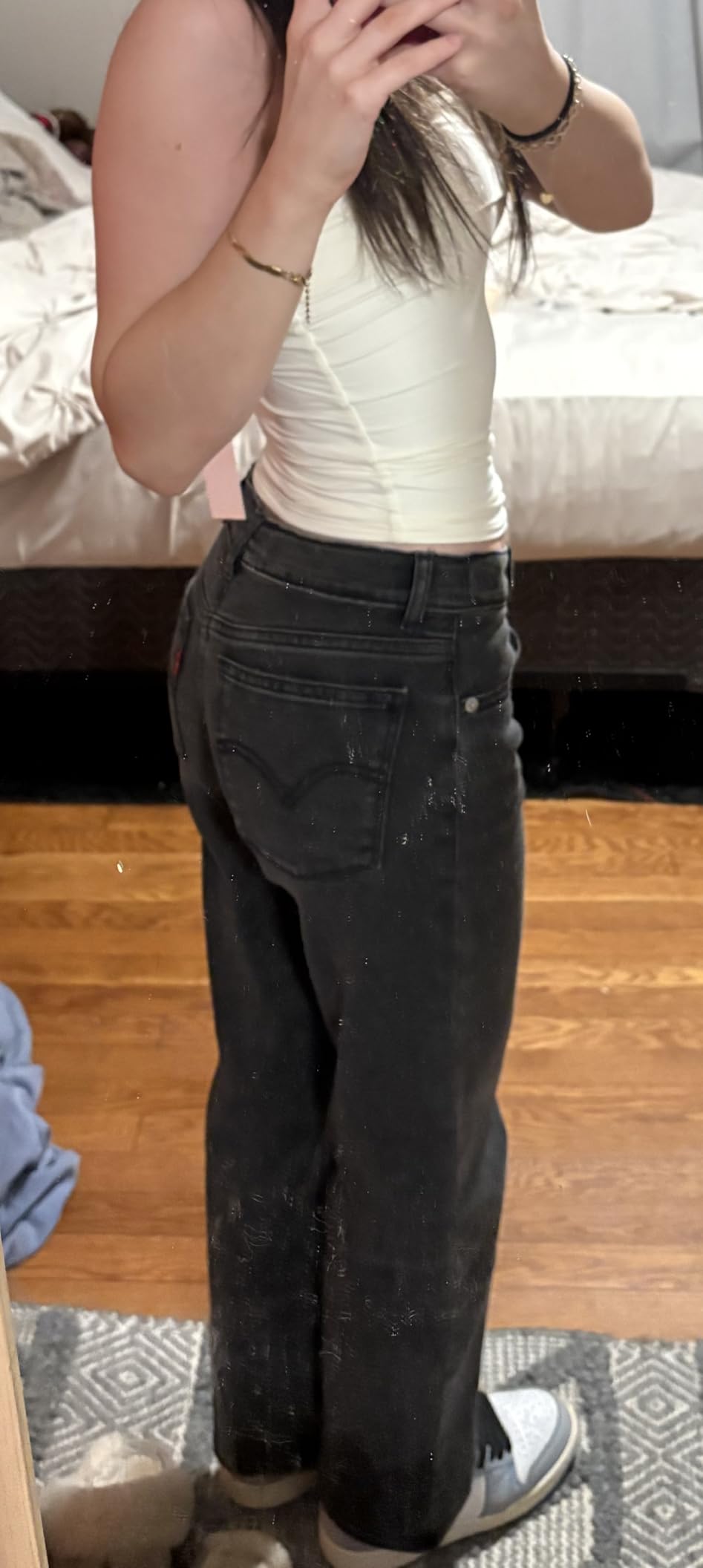 Levi's Girls' Wide Leg Jeans customer photo 1
