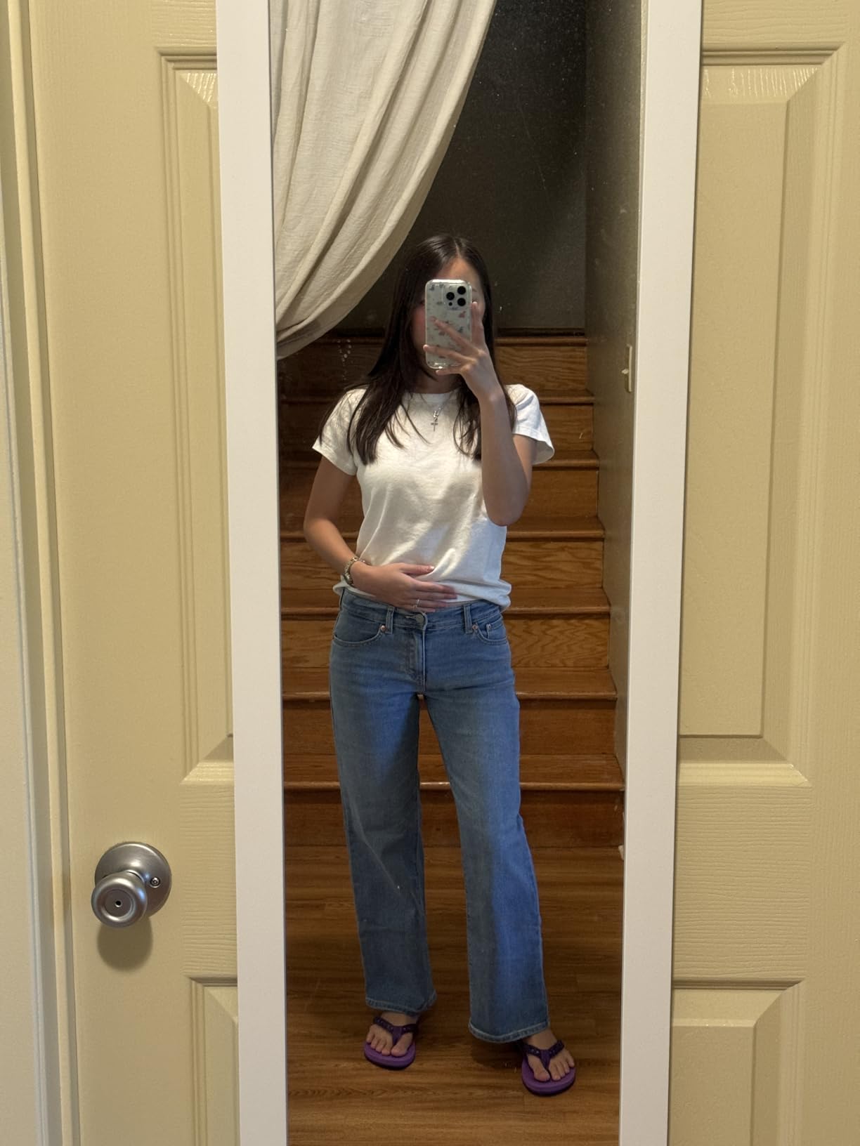 Levi's Girls' Wide Leg Jeans customer photo 2