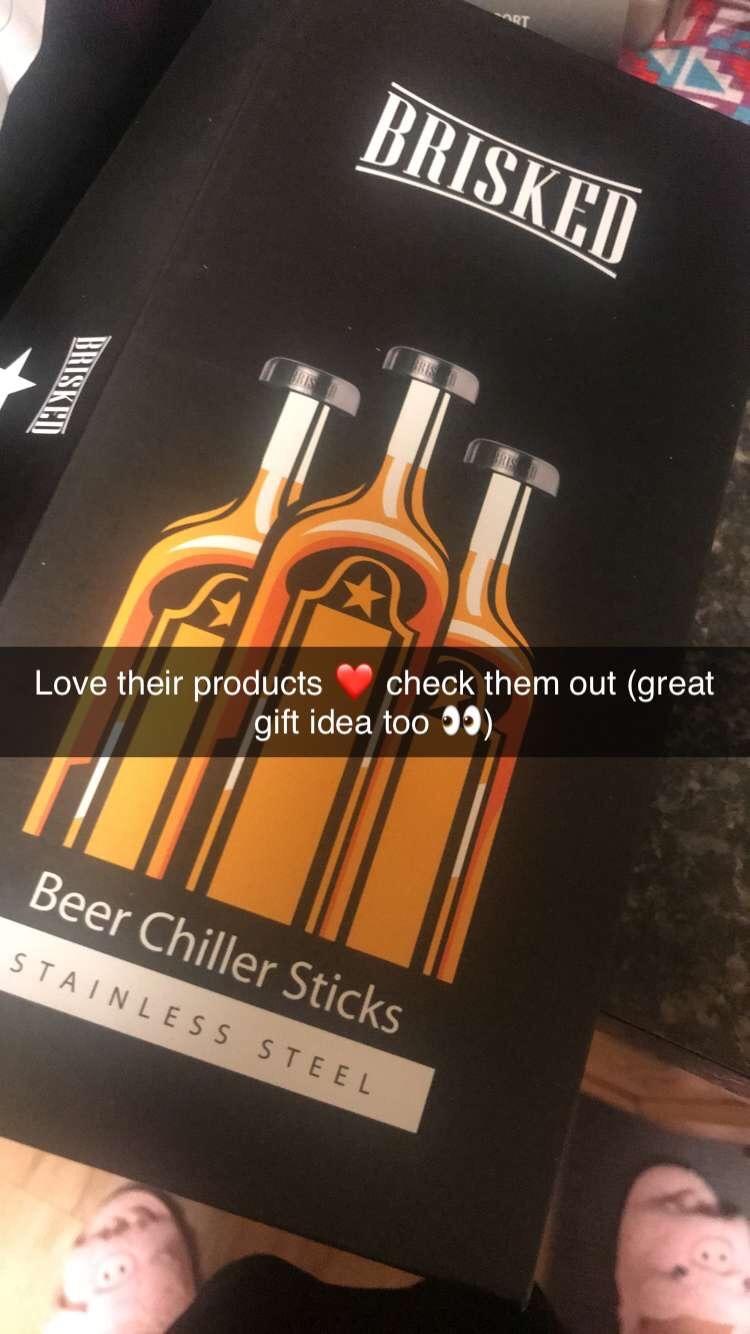 Beer Chiller Sticks for Bottles Set | 2 Stainless Steel Cooling Chillers for Chubby Bottles | Christmas Gift Accessories | Cooler Gag Idea for Mens Birthday Gifts customer photo 2