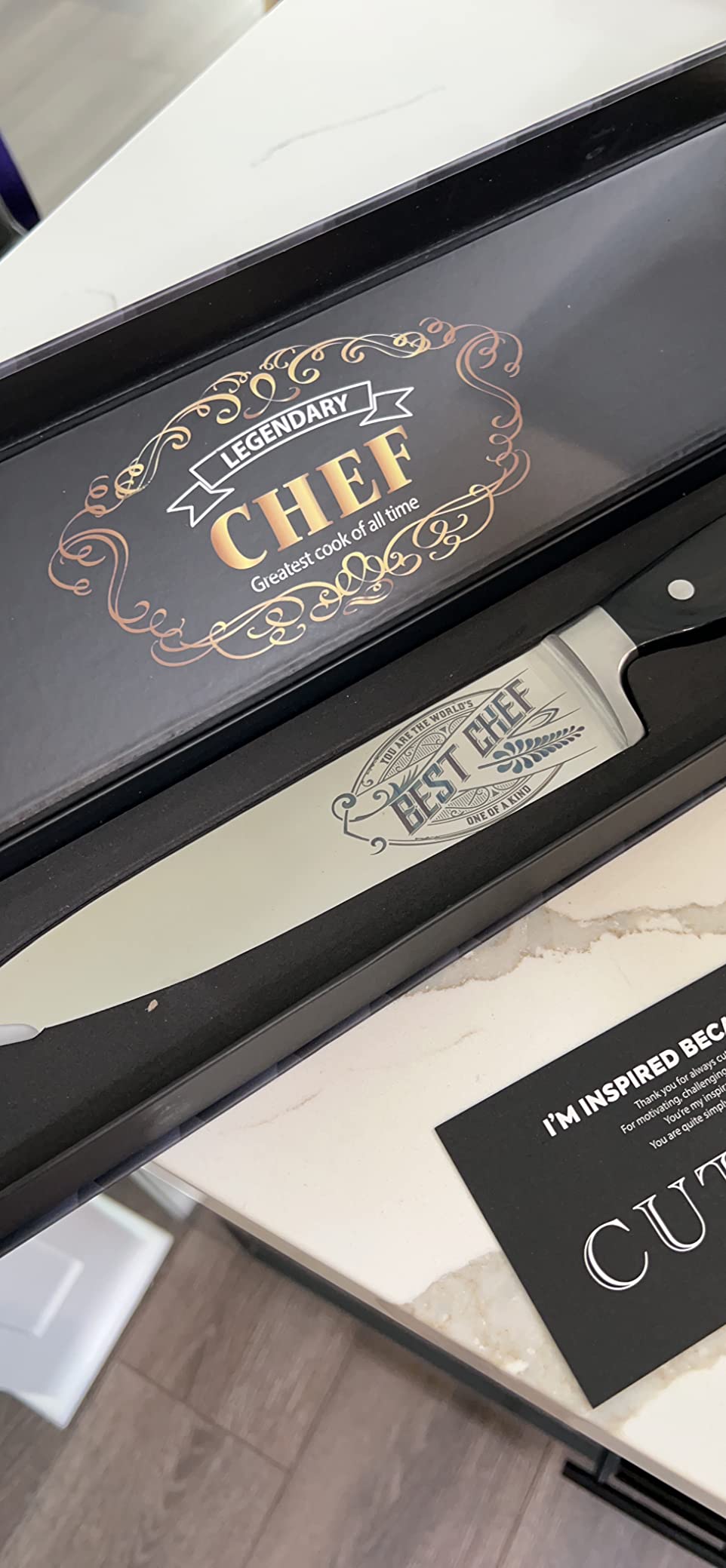 Birthday Chef Knife Gift - Engraved BEST CHEF - 8