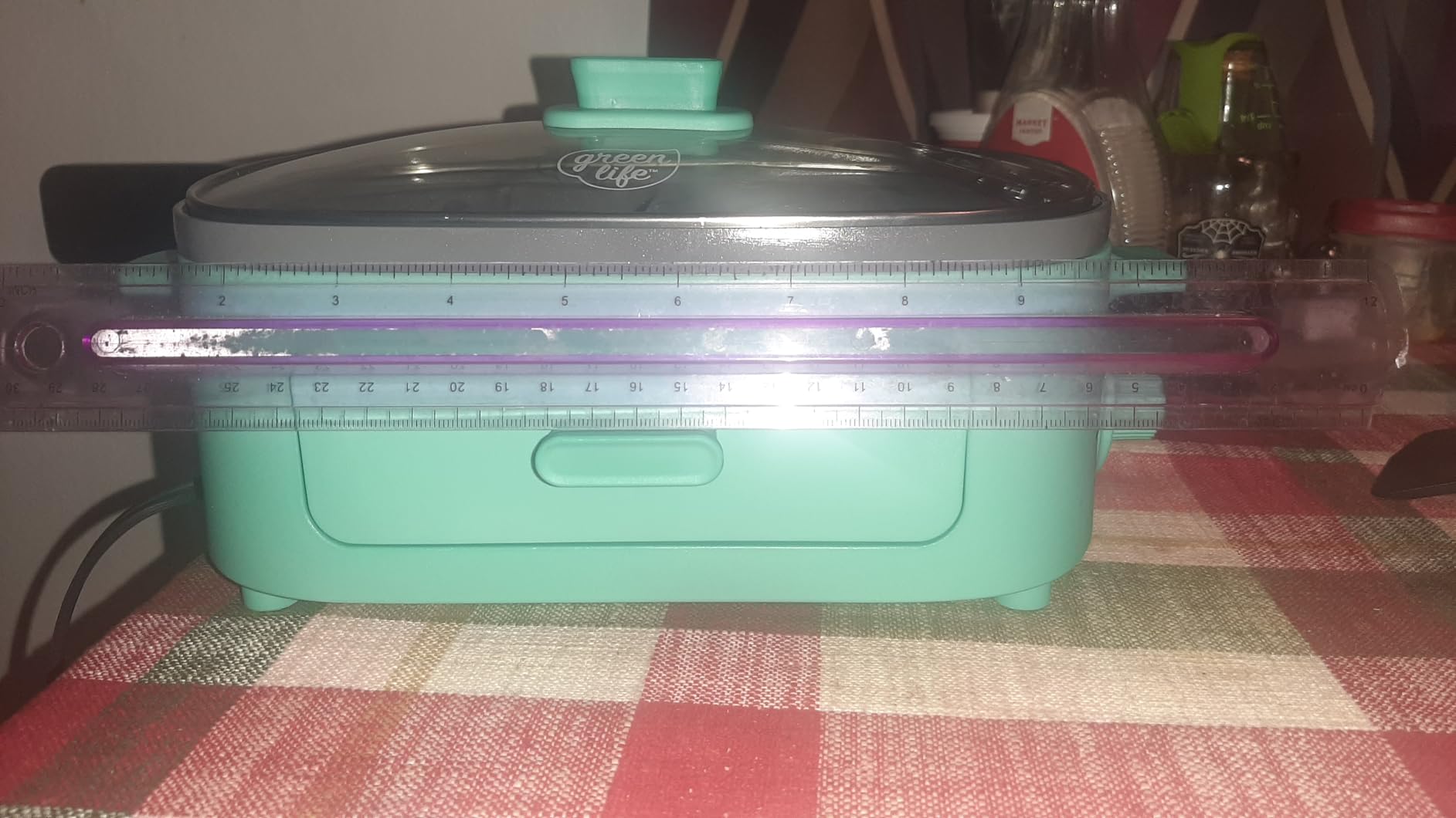 GreenLife 3-in-1 Breakfast Maker Station, Healthy Ceramic Nonstick Dual Griddles for Eggs Meat Sausage Bacon Pancakes and Breakfast Sandwiches, 2 Slice Toast Drawer, Easy-to-use Timer, Turquoise customer photo 2