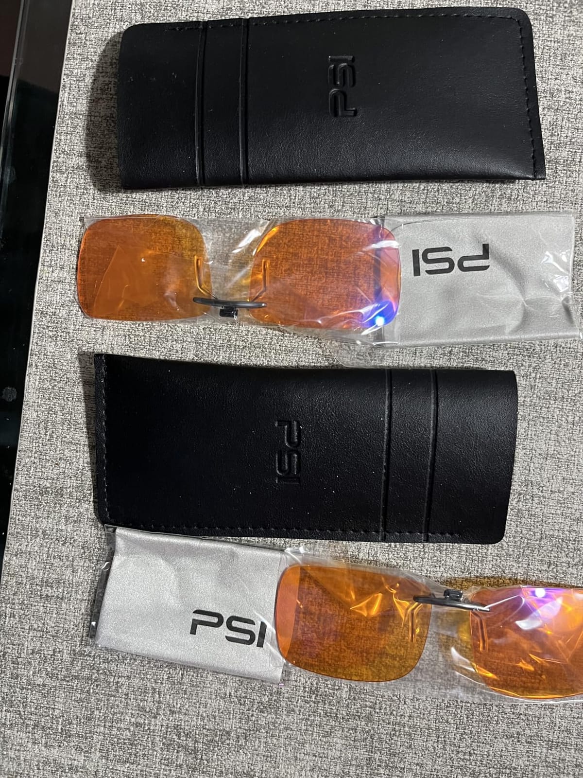 PSI Premium Blue Light Blocking Clip On Prescription Glasses, Relief Eye and good for sleep customer photo 1