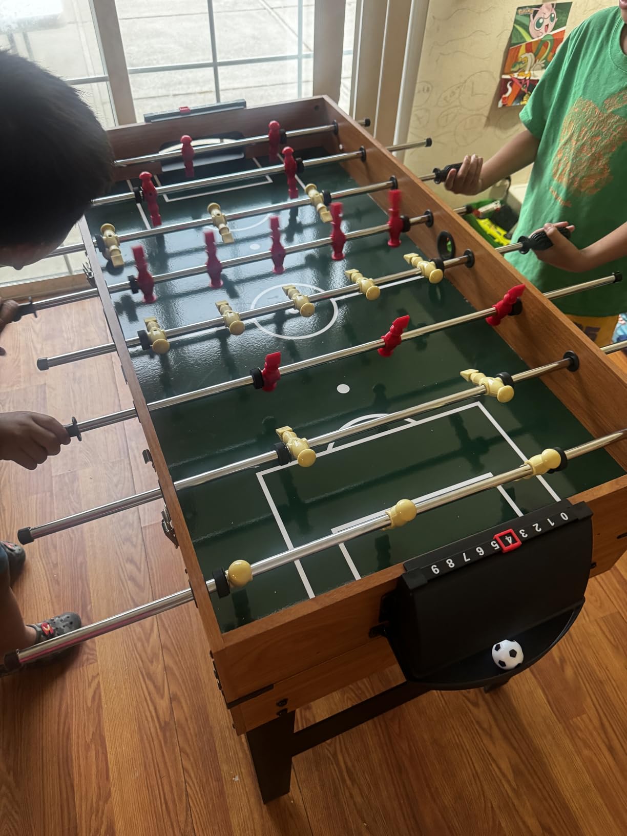 Goplus 48 Inch Multi Game Table, 3-in-1 Adult Size Foosball, Pool Table, Slide Hockey Table, Combo Table Set w/Billiard, Soccer & Hockey for Arcade, Party, Family Night, Game Room customer photo 1