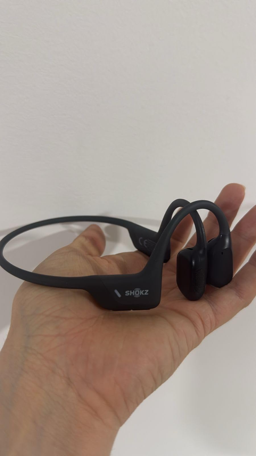 SHOKZ OpenRun Pro Mini - Premium Bone Conduction Open-Ear Bluetooth Sport Headphones - Sweat Resistant Wireless Earphones for Workouts and Running with Deep Base - Built-in Mic, with Headband customer photo 1