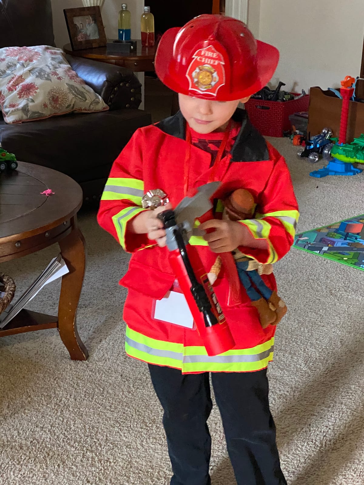 Born Toys 6-in-1 Kids Dress Up Clothes Costume Gift Set for Boys & Girls 3+ (Firefighter, Police, Doctor, Chef, Explorer, Gardener) with Storage Box customer photo 2