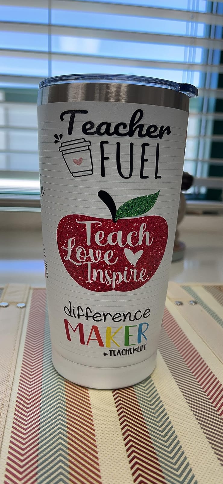 Teacher Gifts, Teacher Appreciation Gifts, Teachers Christmas Birthday Gift from Students, Back to School Gift for Women, 20oz Stainless Steel Tumbler Cup customer photo 1