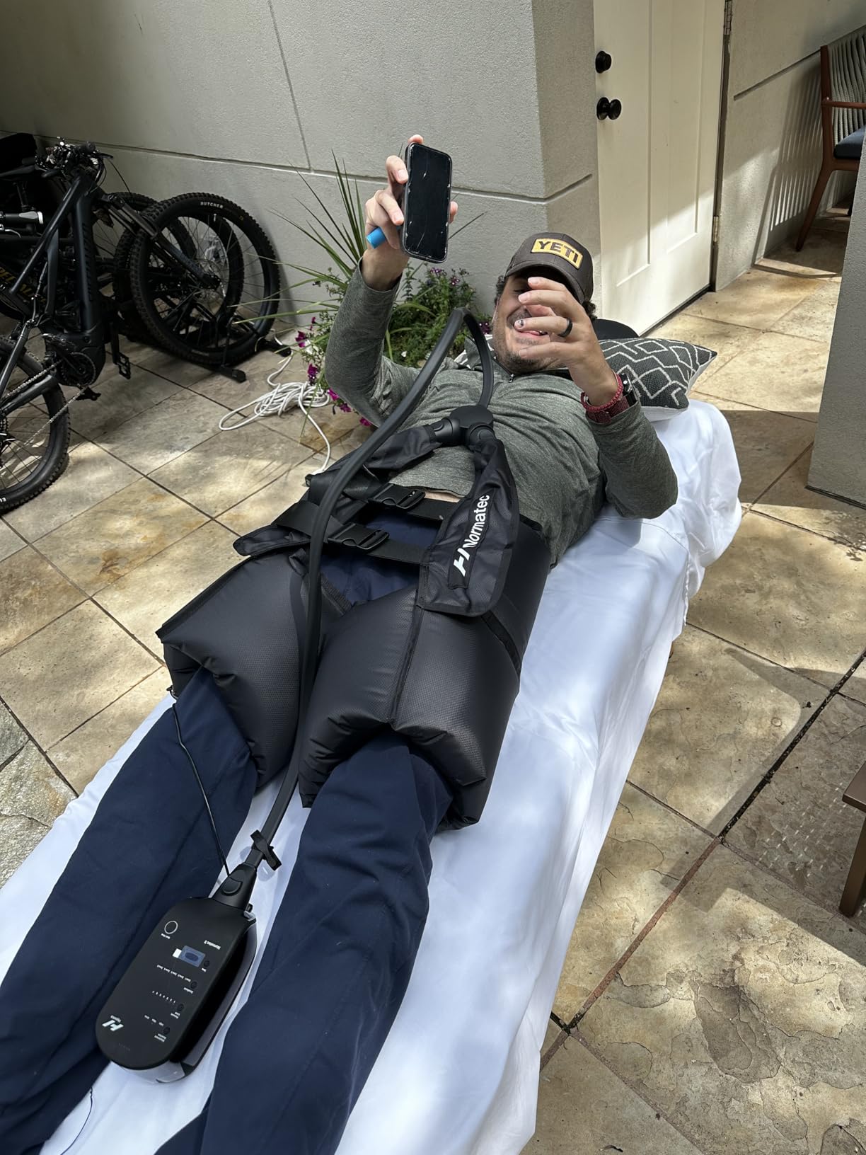 Hyperice Normatec 3 Lower Body Compression Recovery System Legs Hips | Relieve Muscle Aches Pain | Reduce Tension Swelling | 7 levels | Increase Circulation | ZoneBoost | FSA-HSA Eligible | TSA customer photo 2