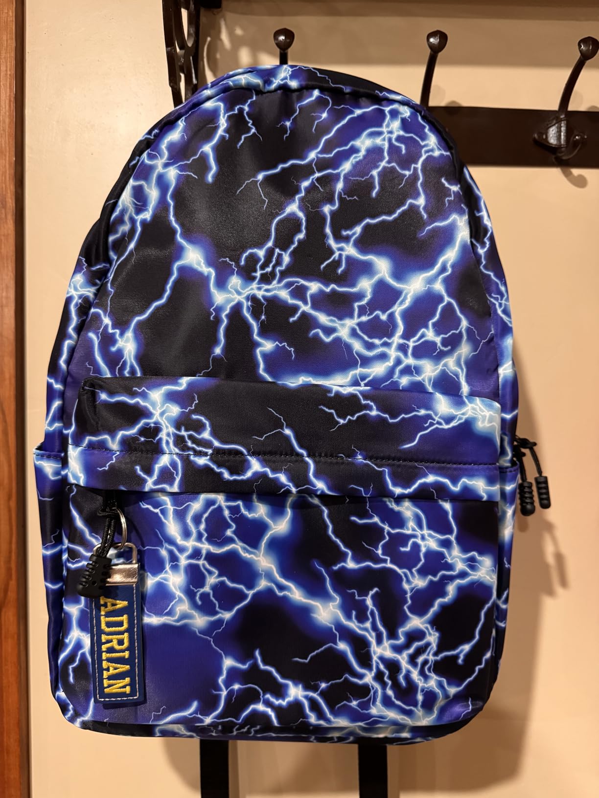 mezhsa Boy School Backpack Elementary Middle Lightning Bookbag Laptop Teenager Waterproof Lightweight 17 Inches (1-Blue) customer photo 2