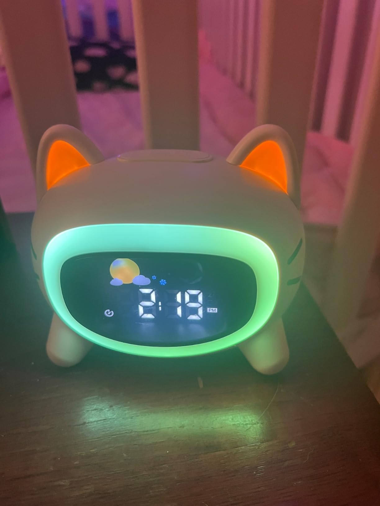 Kids Alarm Clock Ok to Wake, Cat Alarm Clock for Kids Sleep Training | Toddlers Night Light Clock for Bedroom, Sound Machine, Birthday Gift for Boy Girls Children customer photo 1
