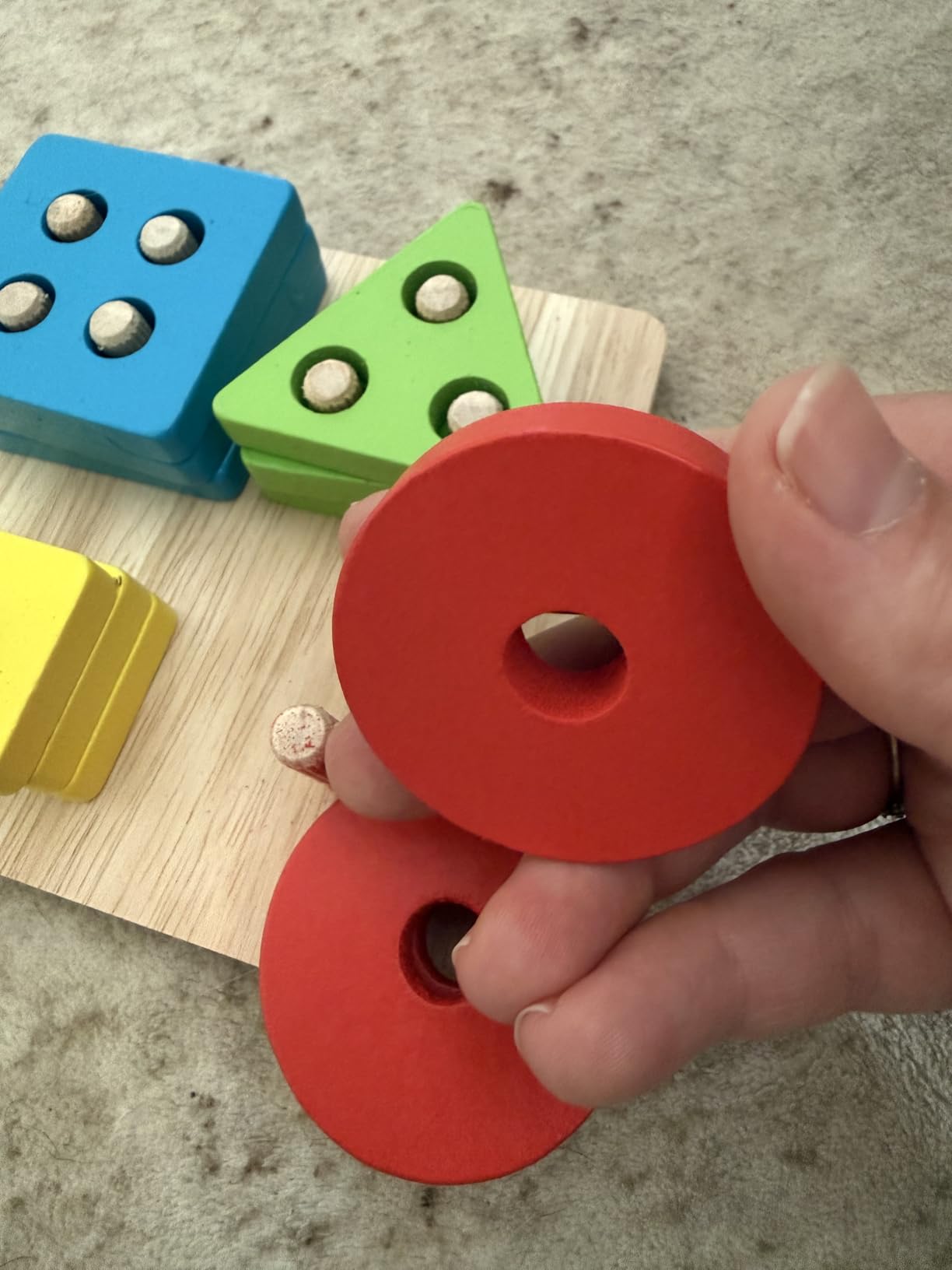 Kizfarm 8-in-1 Wooden Educational Play Kit, Montessori Toys for 1 Year Old customer photo 2