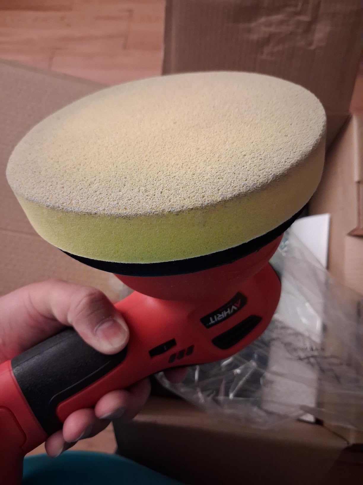6 Inch Cordless Car Buffer Polisher kit w/ 2x2000mAh 21V Batteries customer photo 1