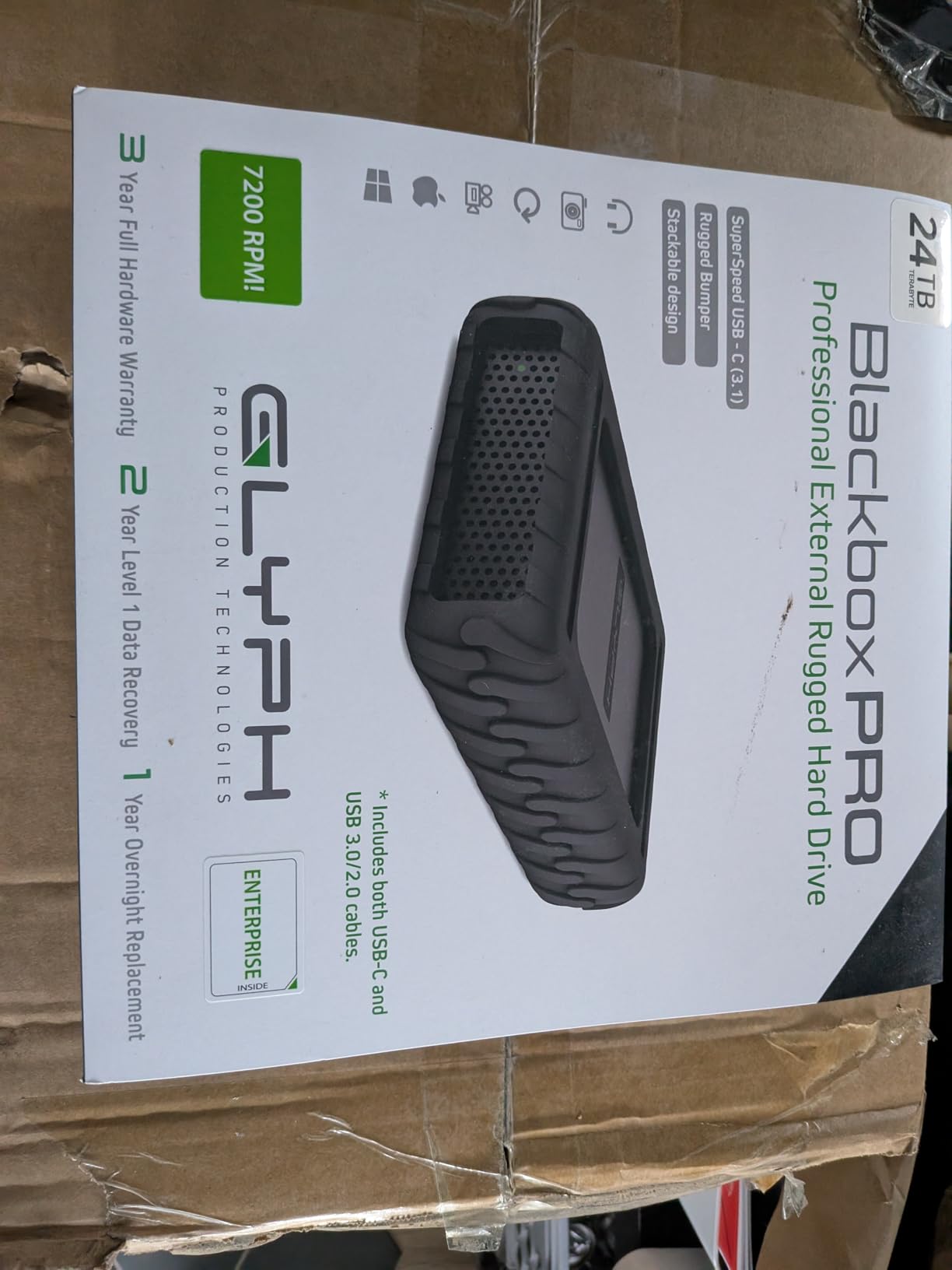 Glyph BlackBox PRO Desktop Drive 20TB | 7200 RPM customer photo 1