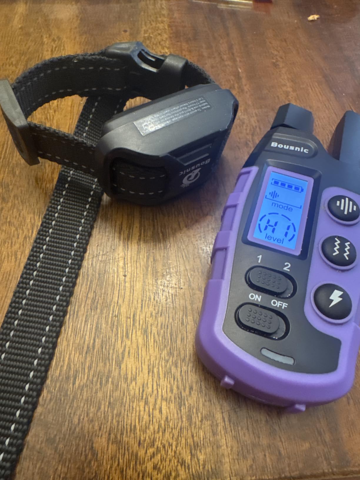 Bousnic Dog Shock Collar 2 Dogs (5-120Lbs) - 3300 ft Waterproof Training Collar for Dogs Large Medium Small with Rechargeable Remote, Beep (1-8) Vibration (1-16) and Humane Shock (1-99) Modes customer photo 2