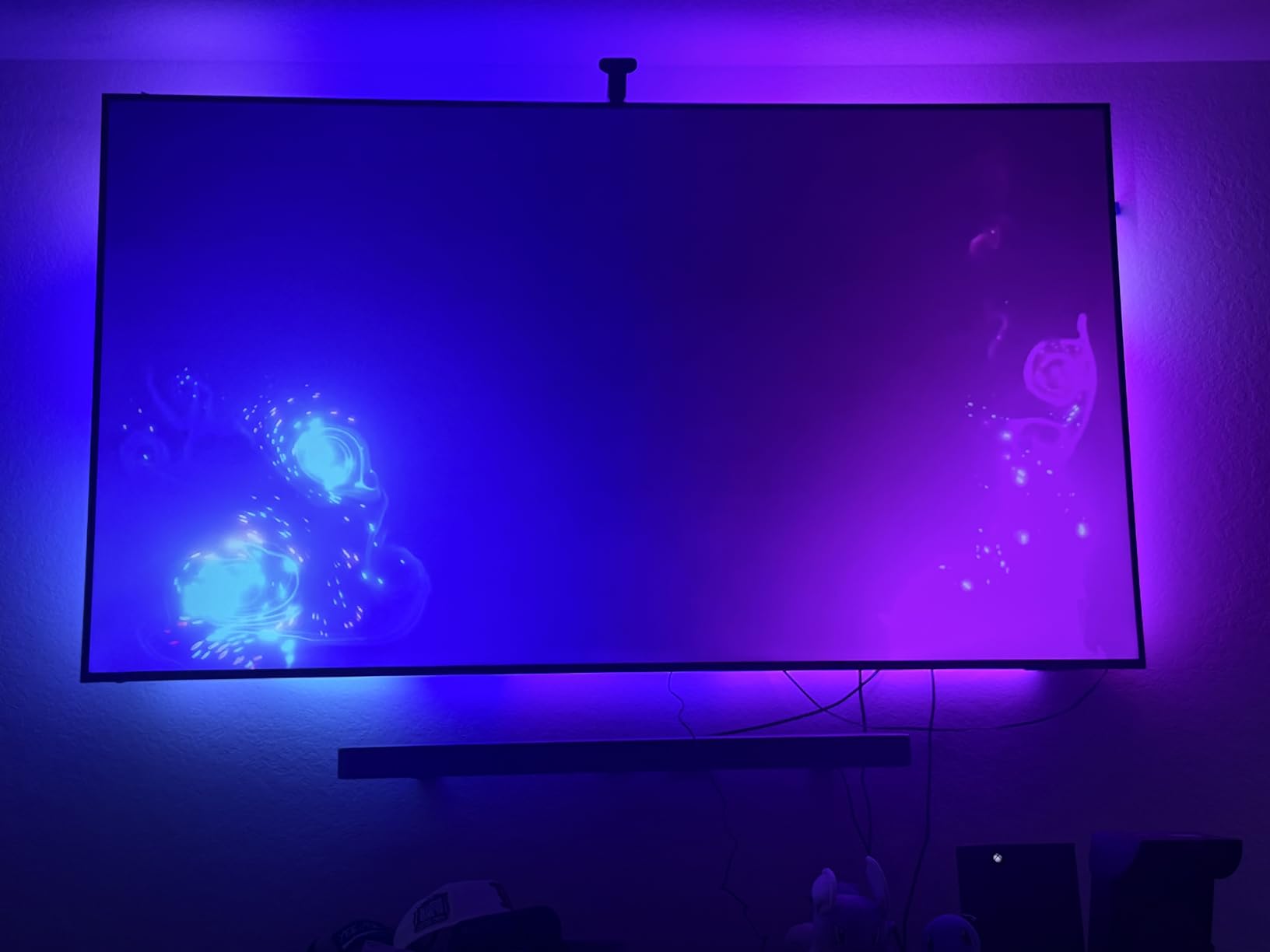 Govee Envisual TV LED Backlight T2 with Dual Cameras for 55-65 inch TVs | 11.8ft RGBIC Wi-Fi LED Strip Lights with Double Strip Light Beads, for Home Decorations, Smart App Control, Music Sync customer photo 1