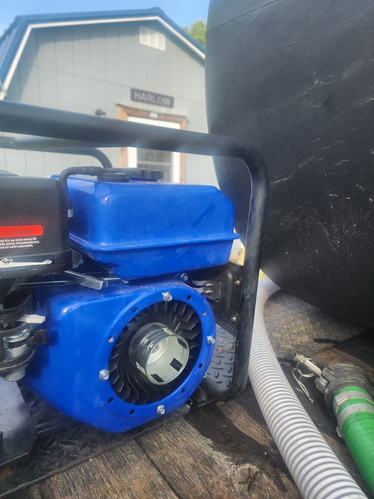 BILT HARD Semi Trash Pump 2 inch, 158 GPM 7HP Gas Powered Water Pump, 212cc 4-Cycle Engine with 50 ft Discharge Hose, 12 ft Suction Hose and Complete Fittings, EPA Certified customer photo 1