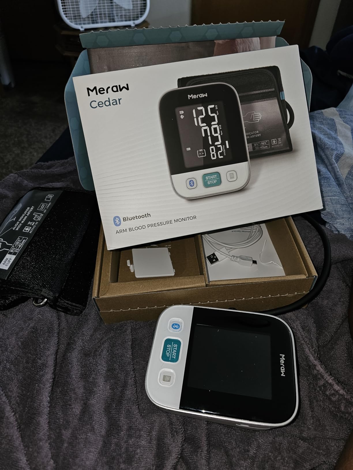 Meraw Blood Pressure Monitor Home Use, Blood Pressure Cuff Digital Arm, Blood Pressure Monitor Automatic Cuff 8.7-16.5