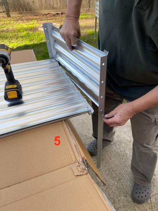 Land Guard Galvanized Raised Garden Bed with Legs, 48x24x32in Large Metal Elevated Raised Planter Box with Drainage Holes for Backyard, Patio, Balcony, 700lb Capacity customer photo 2