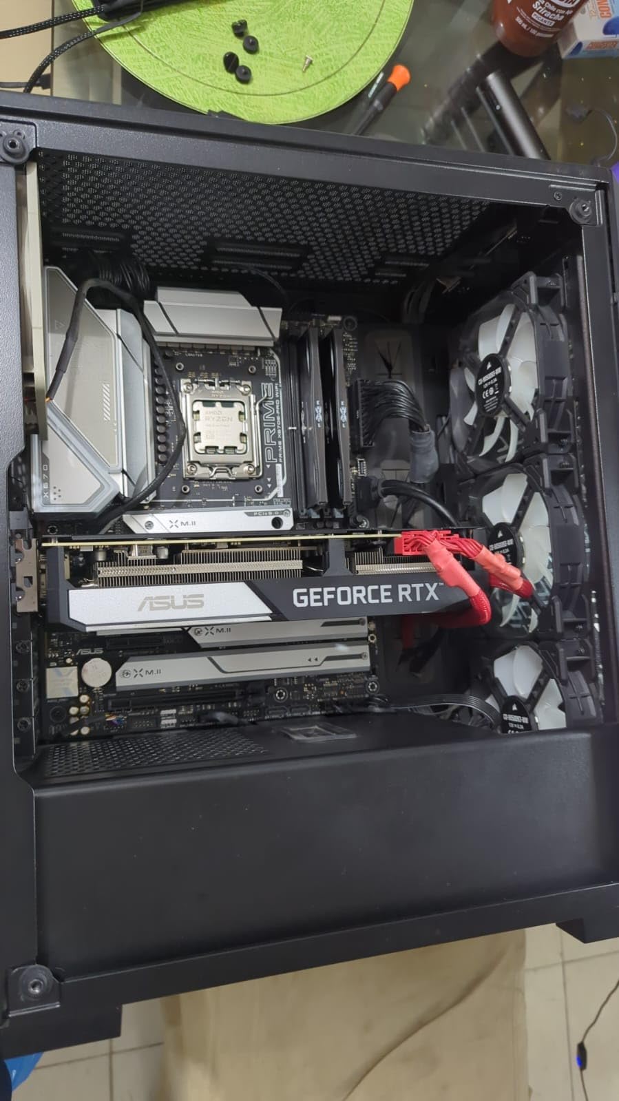 ASUS Prime X670E-PRO WiFi AMD X670 AM5 Ryzen Desktop 9000 8000 & 7000 ATX Motherboard with PCIe 5.0, Four M.2 Slots, DDR5 Slots, USB 3.2 Gen 2x2 Type-C, USB4 Support, WiFi 6E, and 2.5G Ethernet customer photo 2