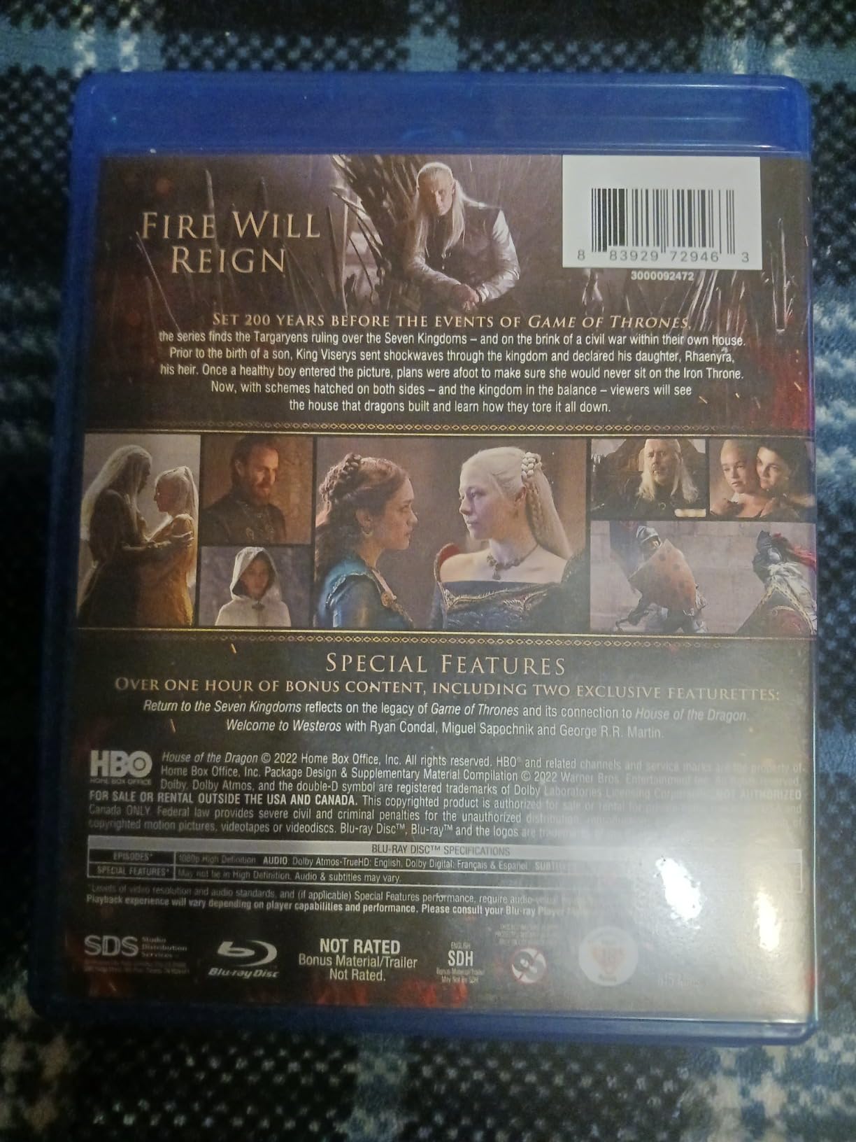House of the Dragon: The Complete First Season (Blu-ray) customer photo 2
