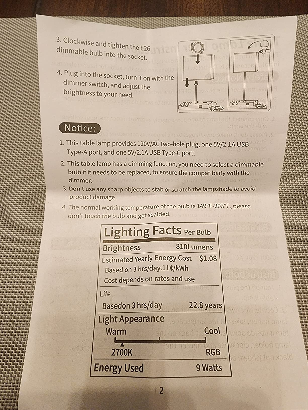 Smart RGB Dimmable Table Lamp Compatible with Alexa&APP&Remote Control, Gray customer photo 1