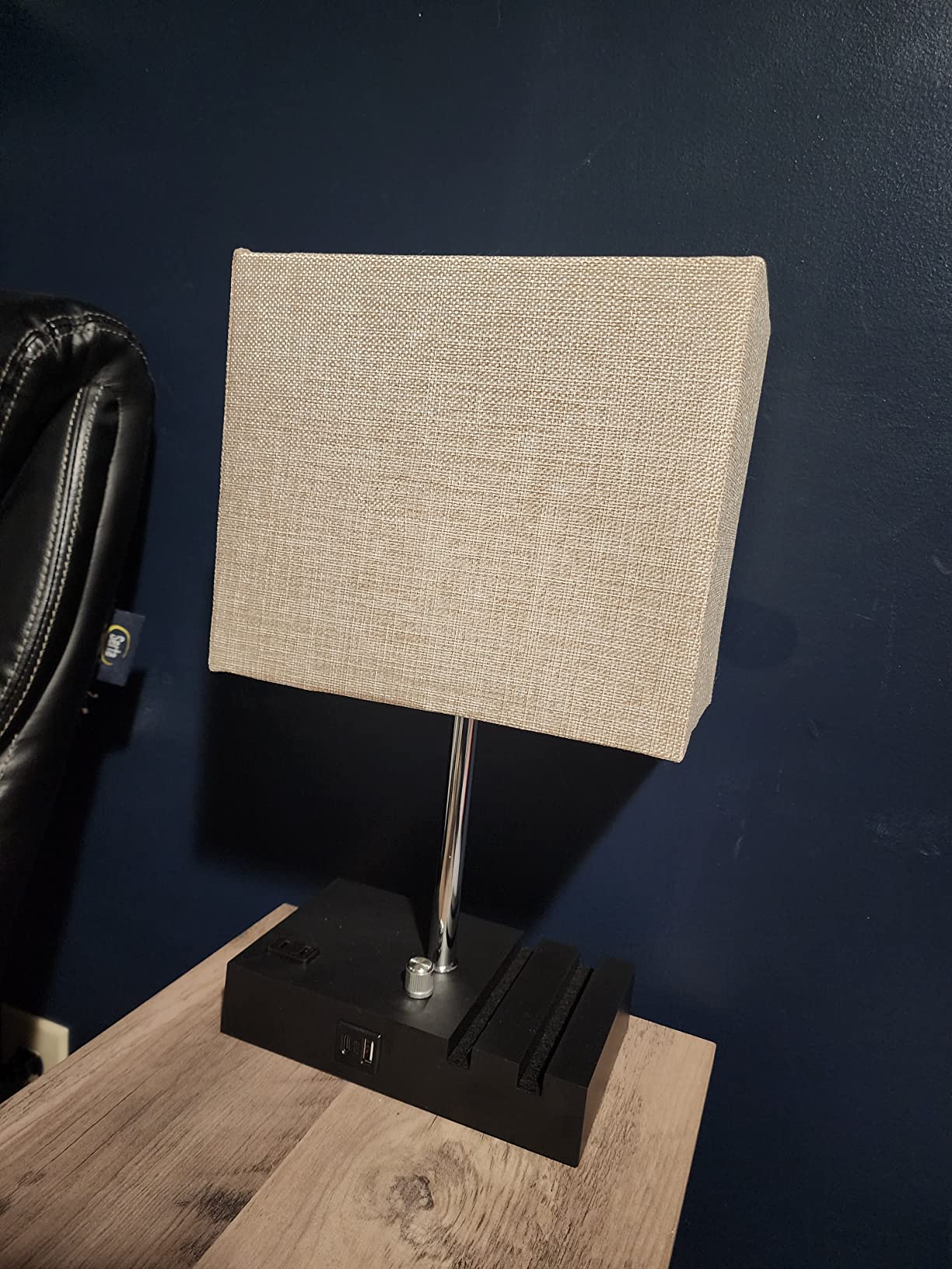 Smart RGB Dimmable Table Lamp Compatible with Alexa&APP&Remote Control, Gray customer photo 2