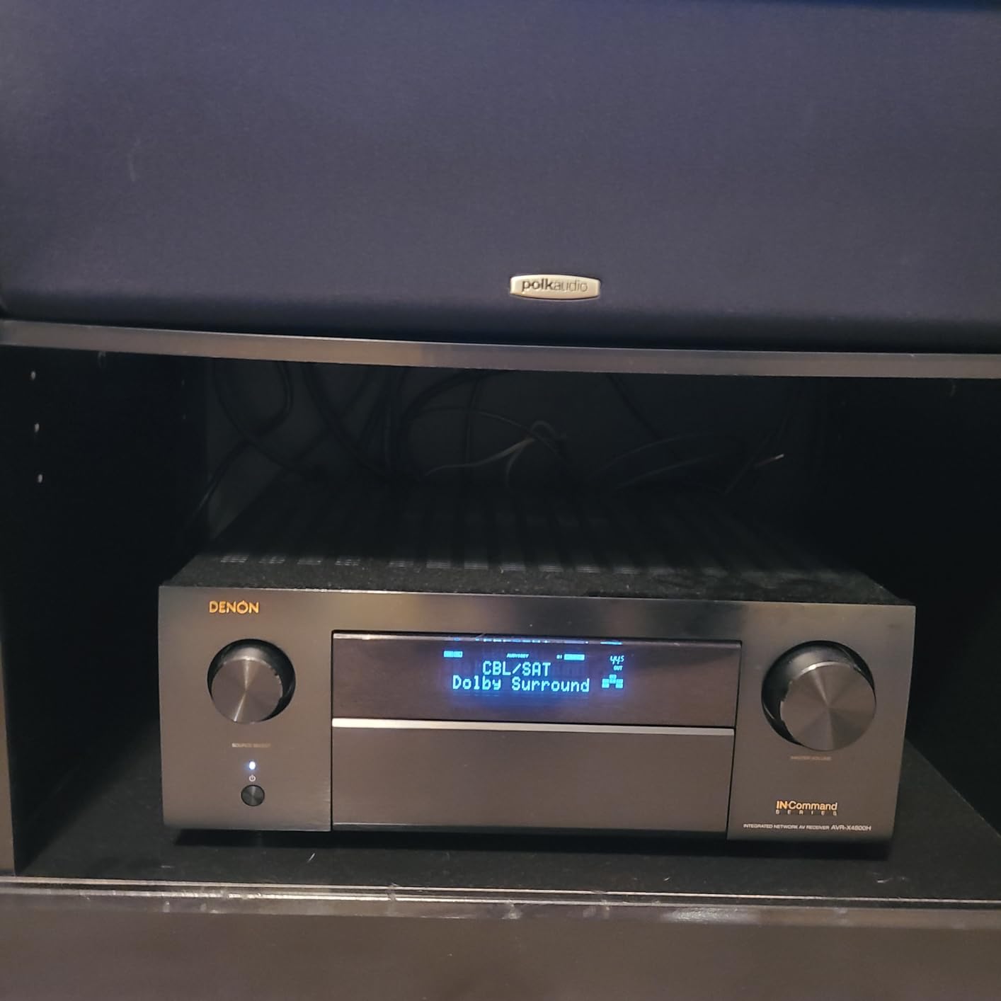 Denon AVR-X4800H 9.4 Ch Home Theater AV Receiver, 8K UHD, 125W x 9 | Dolby Atmos DTS:X, Pro IMAX Enhanced, Auro-3D, HEOS Wireless Multi-Room Music, VRR ALLM Gaming, HDR10+ Dolby Vision, eARC customer photo 1