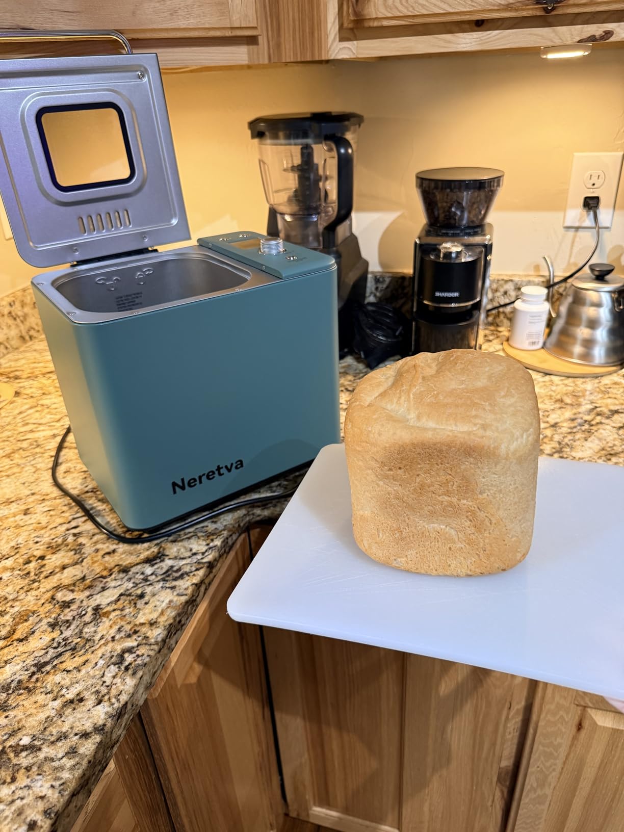 Neretva Bread Maker 20-in-1 2LB Bread Machine with Dual Heater, Light Green | Nonstick Ceramic Pan Bread Maker Machine for Gluten-Free Bread, Dough, Jam, Yogurt customer photo 1