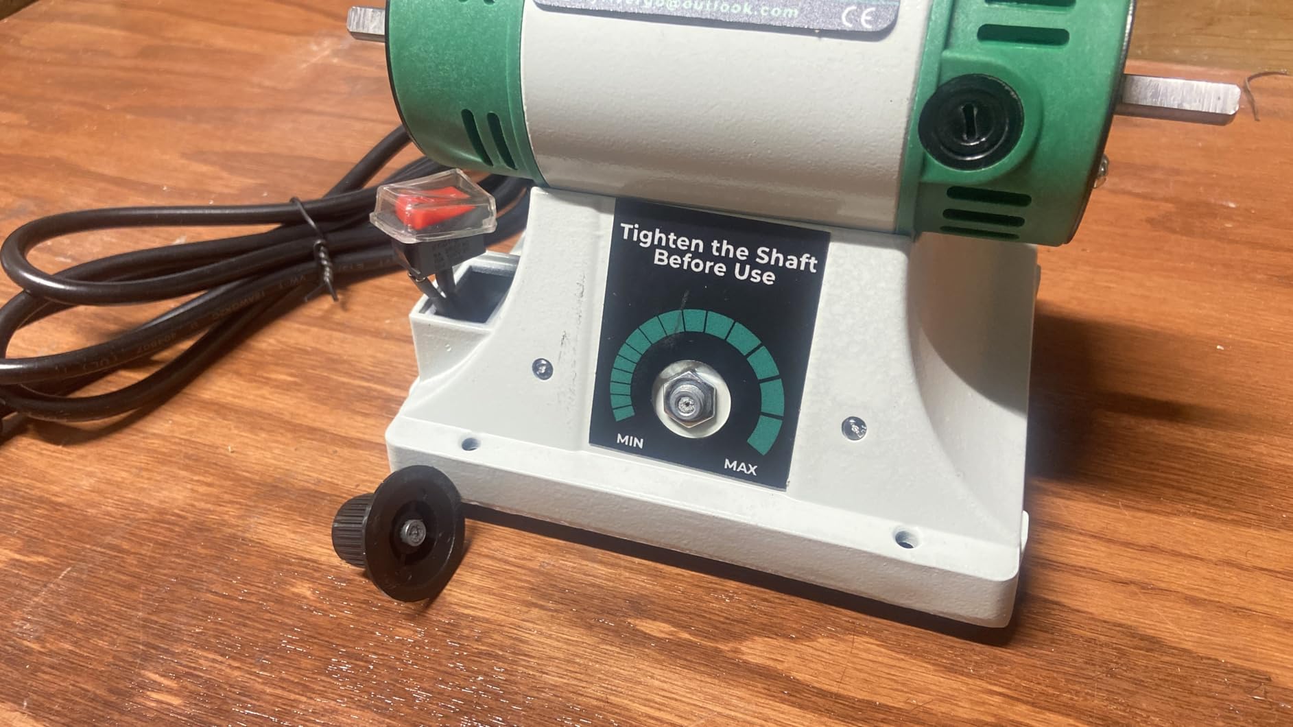 Bench Buffer, Jewelry Polisher, Adjustable Variable Speed customer photo 1