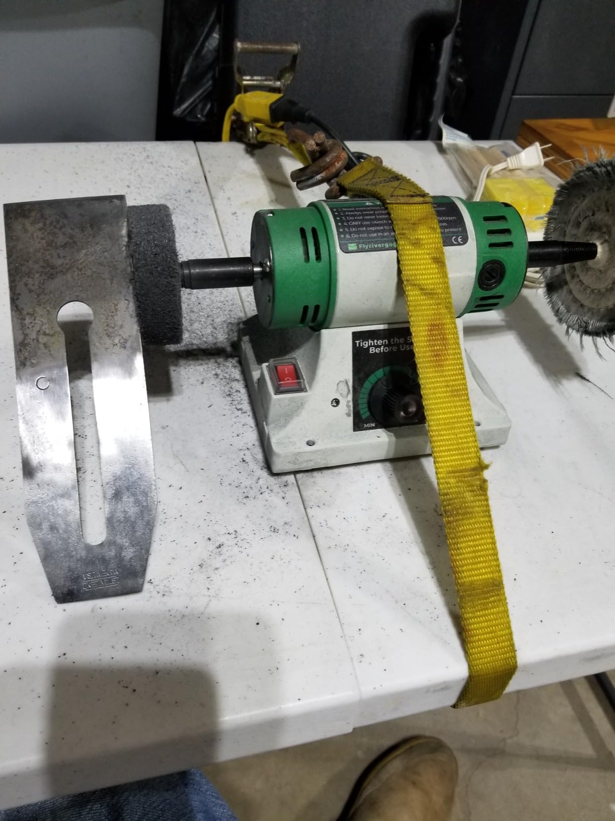 Bench Buffer, Jewelry Polisher, Adjustable Variable Speed customer photo 2