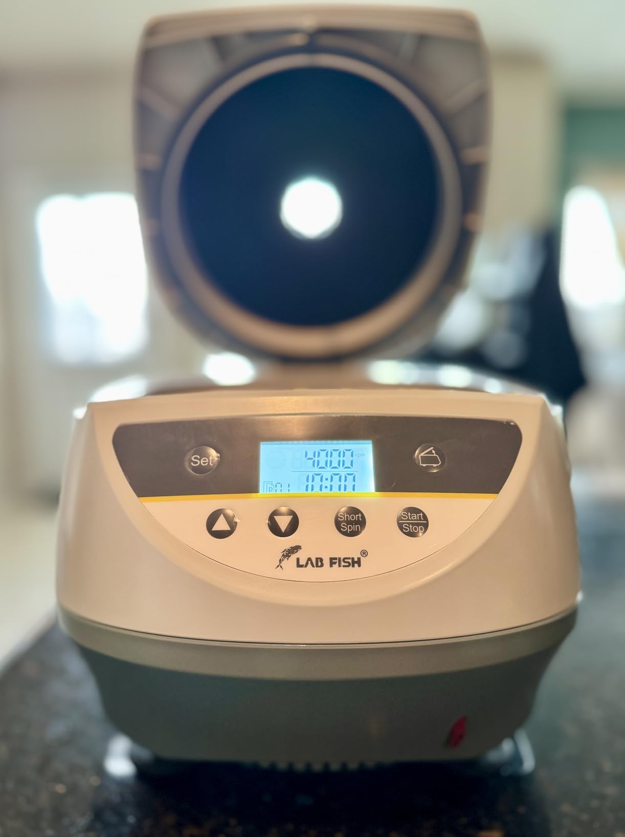 LAB FISH LC-8S Centrifuge, 8x2/5/10/15ml Tubes | 500-5000RPM low speed, max 3074xg RCF, timer, benchtop centrifuge machine for PRP, plasma & lab sample separation customer photo 2