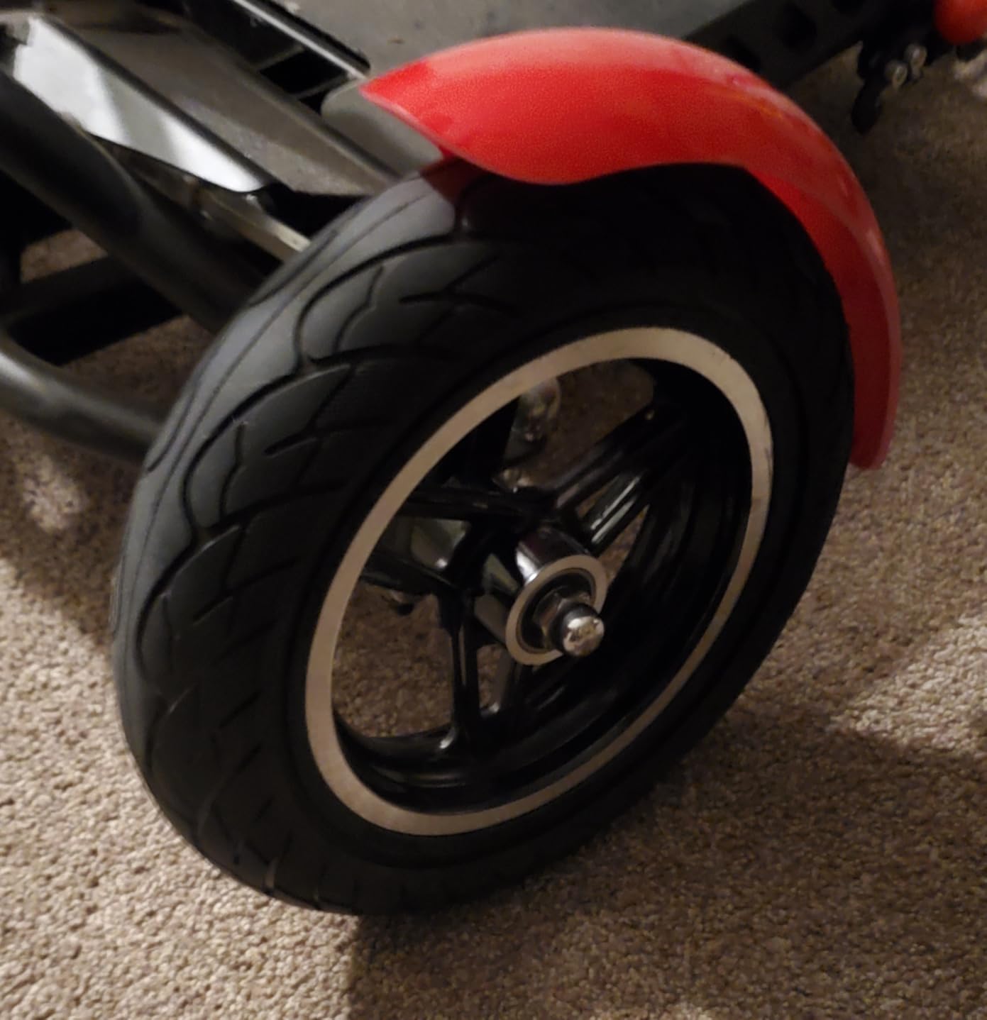 Cooryda 10x2.125 Scooter Tire, 10 inch Solid Rubber Tires Tubeless Front or Rear Replacement for Gotrax G4 Xr V2 Ninebot F25 F65 Hiboy S2 Pro (2pc Black) customer photo 2
