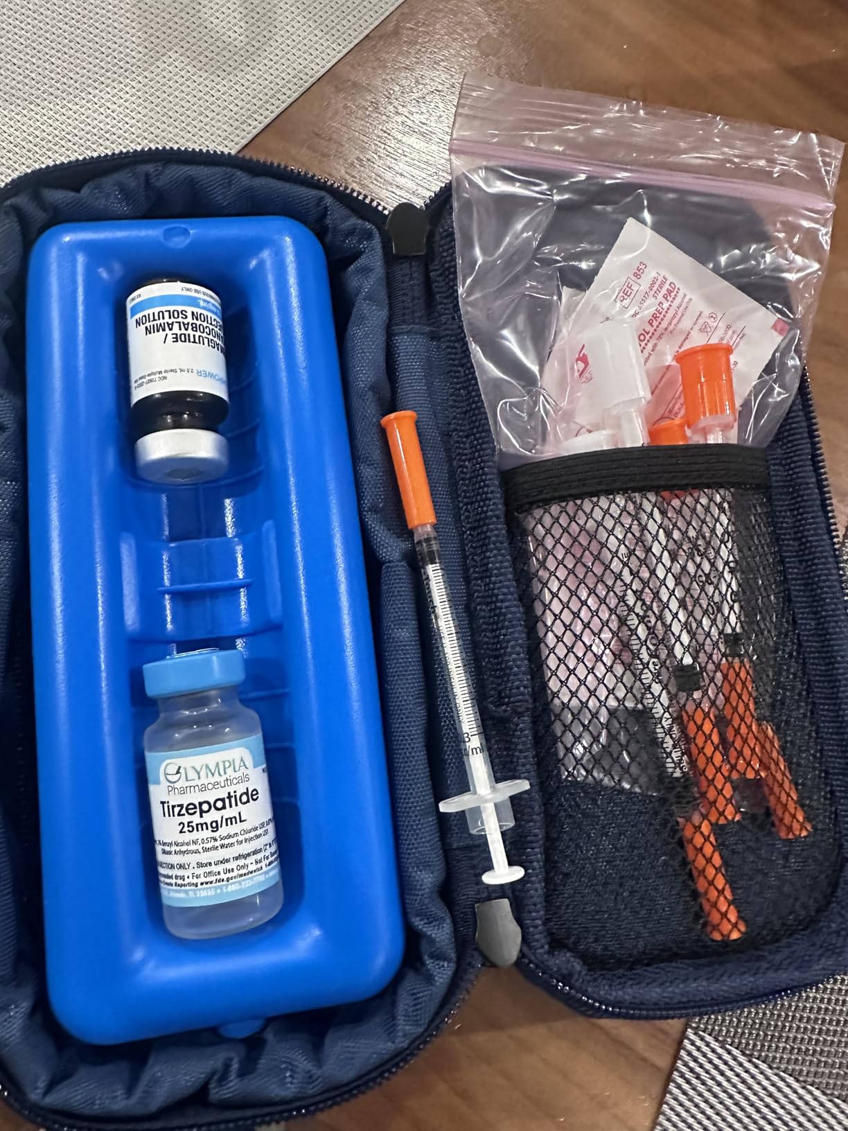 Cruxer Insulin Vial Cooler Travel Case, Portable Refrigerated Medicine Bag | TSA-Approved Small Bottle Organizer with Protective Ice Brick, Keeps Diabetes Medication Cool During Travel customer photo 1