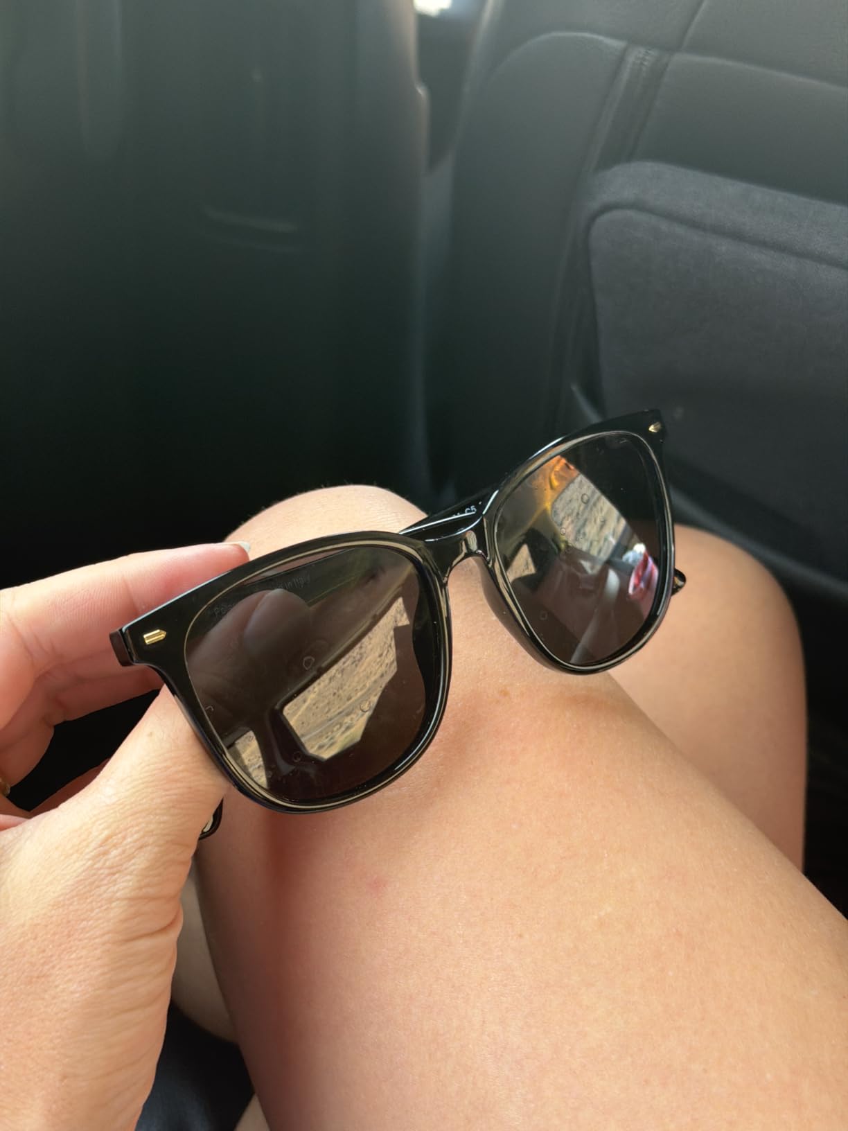 FIMILU 2 Packs Sunglasses for Women Polarized UV400 Protection Lens Big Frame Fashion Glasses Trendy Stylish Shade customer photo 2