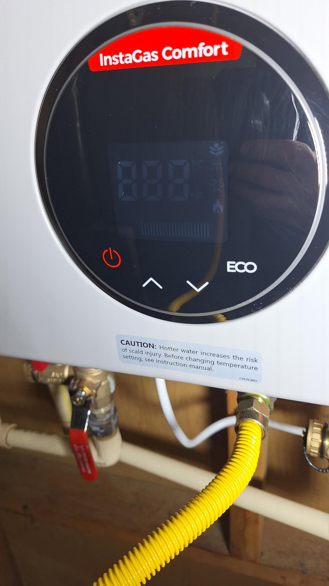 FOGATTI Tankless Water Heater Natural Gas Outdoor On Demand CSA Certified | Max 5.1GPM 120,000BTU Instant Water Heater Whole House 2-4 outlets points ±1°F Water Servo Precision Smart Digital Display customer photo 1